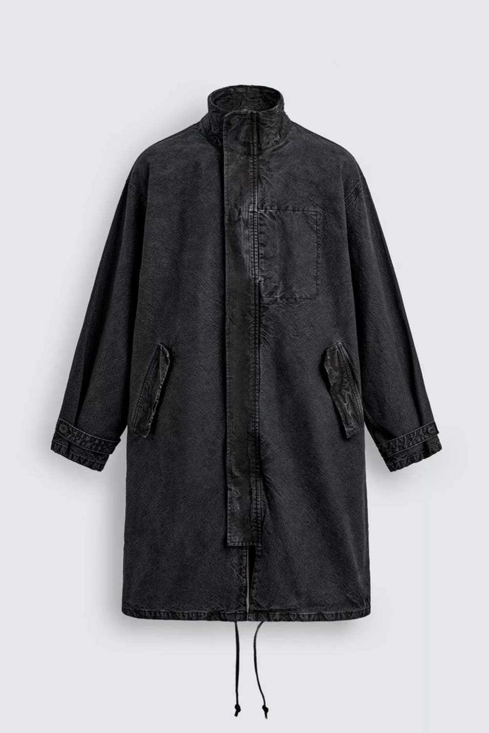 자라 워싱 데님 릴렉스 핏 코트 xl 상품이미지1