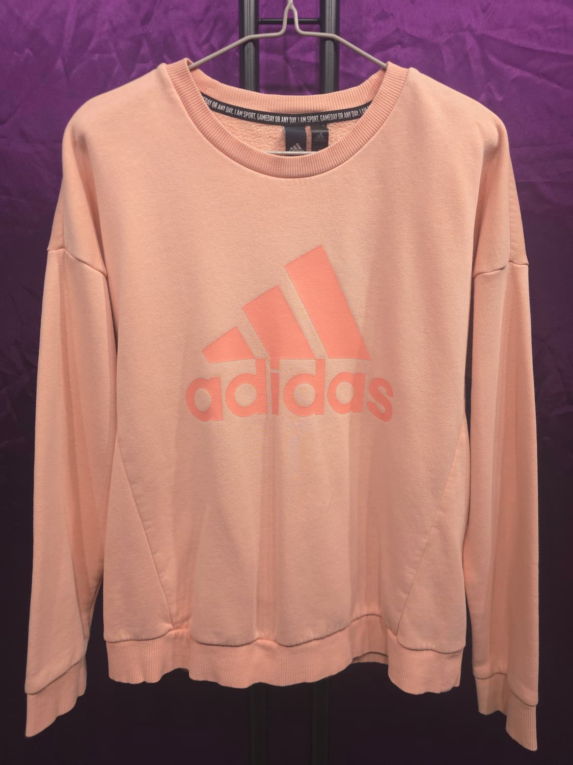 아디다스 여성 HM BOS 크루넥 기모 맨투맨 M 상품이미지2