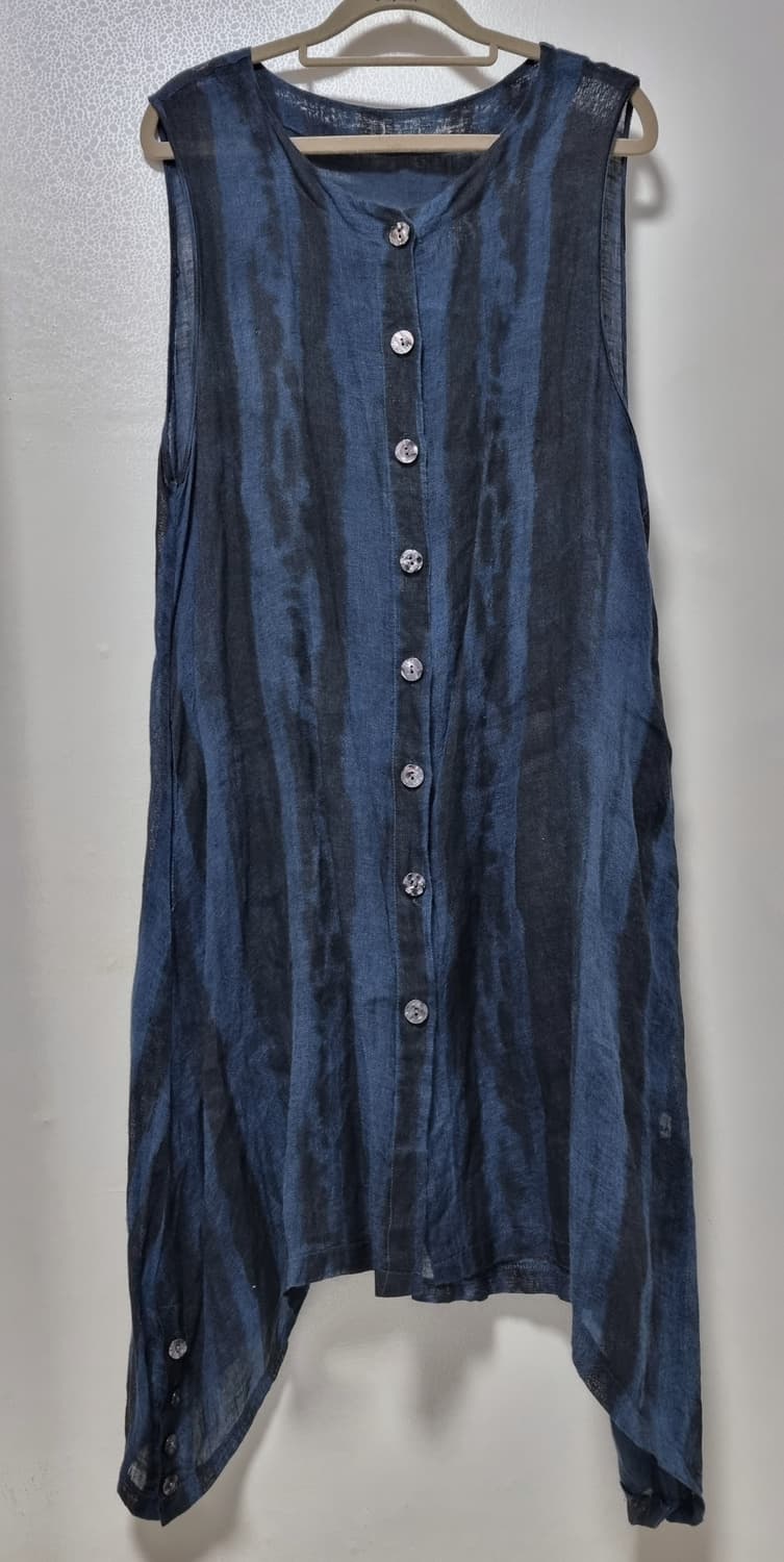 BRISA 마 민소매 모시 롱 가디건조끼 상품이미지2