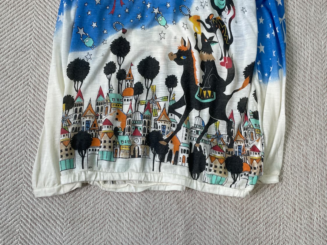 스콜라 일러스트 풀프린트 롱슬리브 상품이미지2