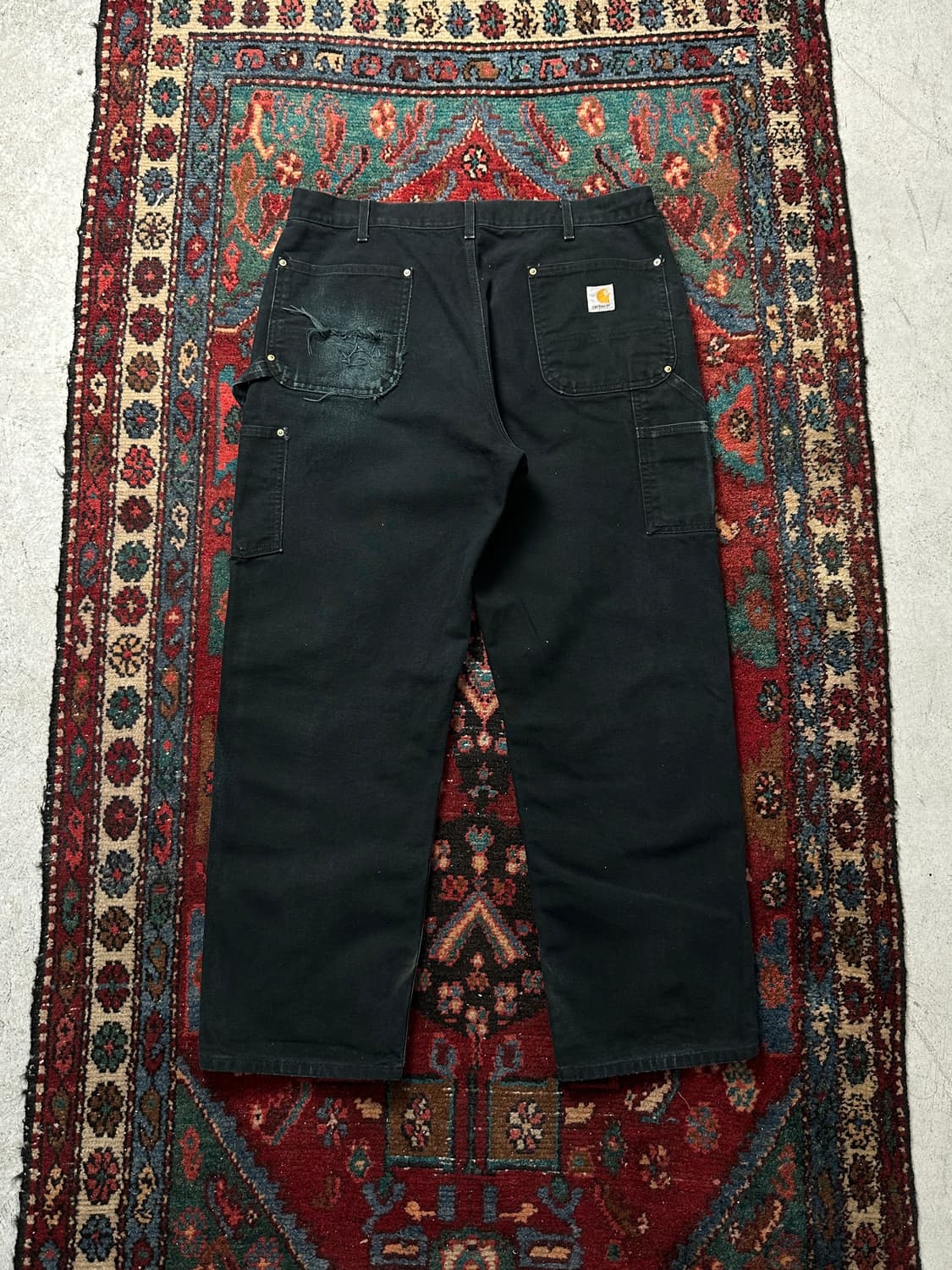 OG USA Made 칼하트 B01 더블니 블랙 칼하트 썩블니 상품이미지4