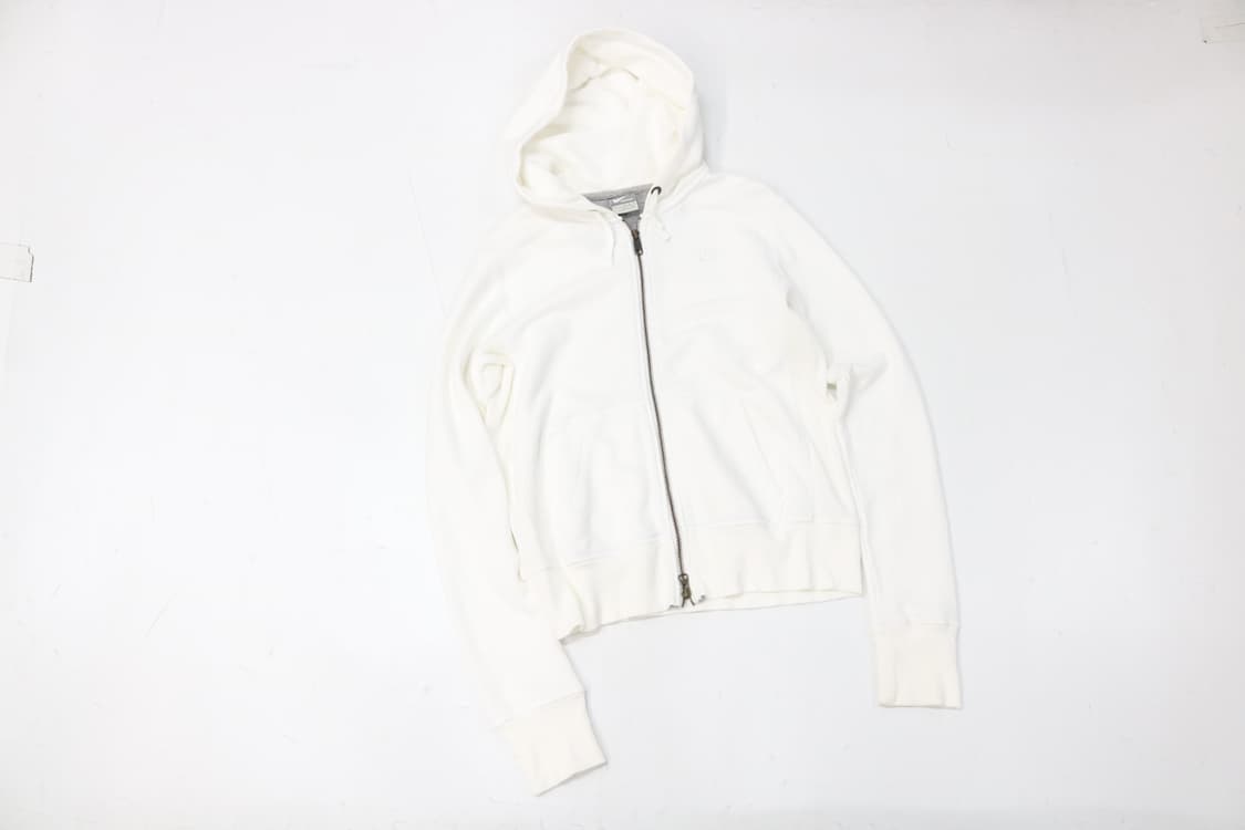 나이키 빈티지 화이트 미니 로고 자수 후드 집업 (M) 상품이미지2
