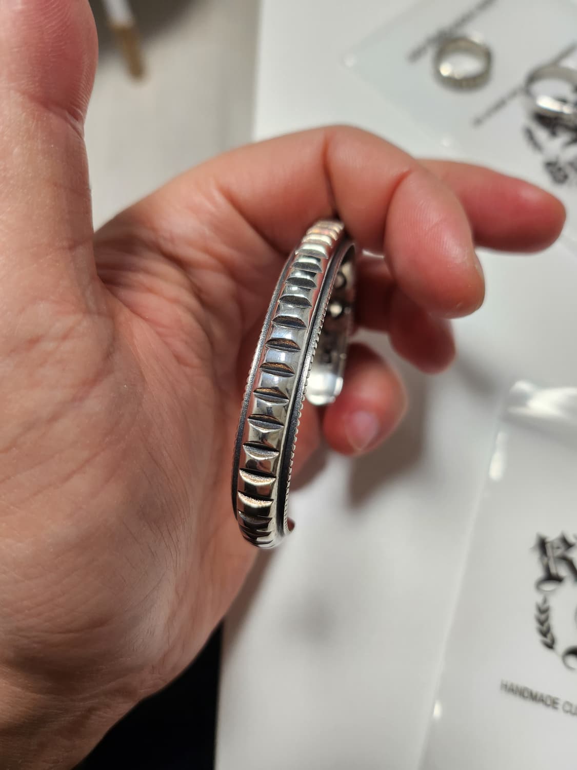 나바호 인디언 뱅글 팔찌 실버 925 상품이미지2