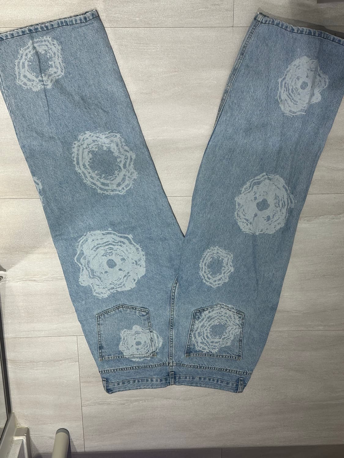 인템포무드 잉크 플라워 스팟 데님 상품이미지2