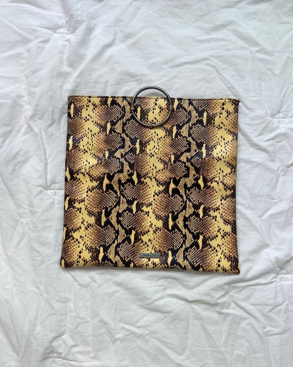 Python yellow clutch bag 상품이미지4