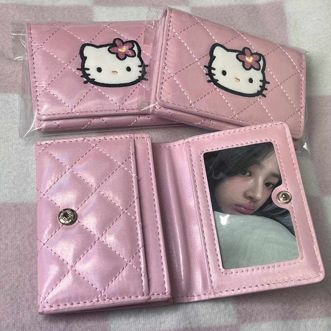 산리오 키티 퀄팅 카드지갑 미개봉 상품이미지2