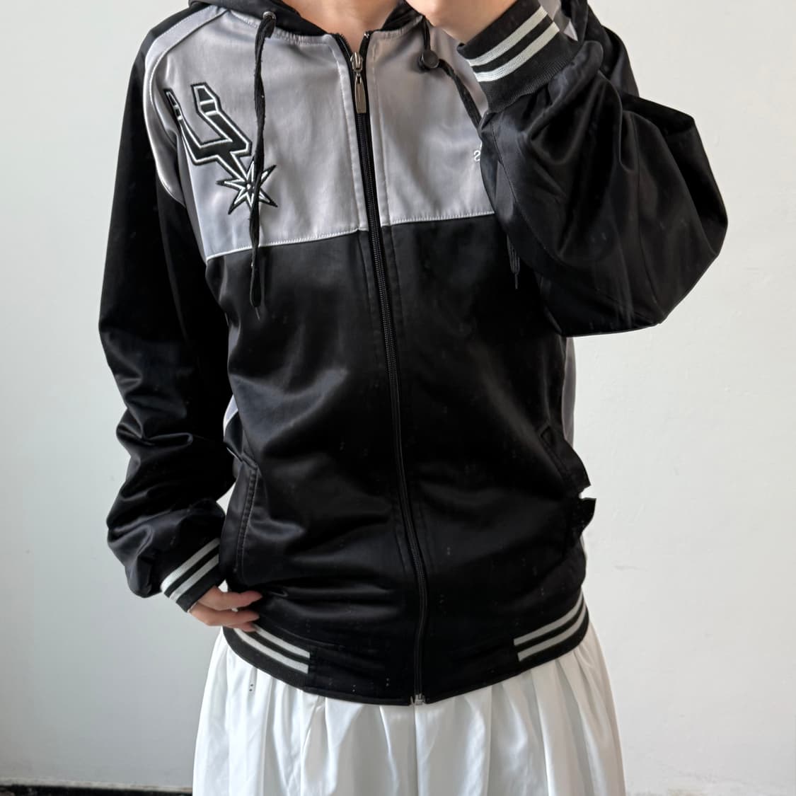 [XXL] 아디다스 NBA 샌안토니오 스퍼스 후드집업 상품이미지2