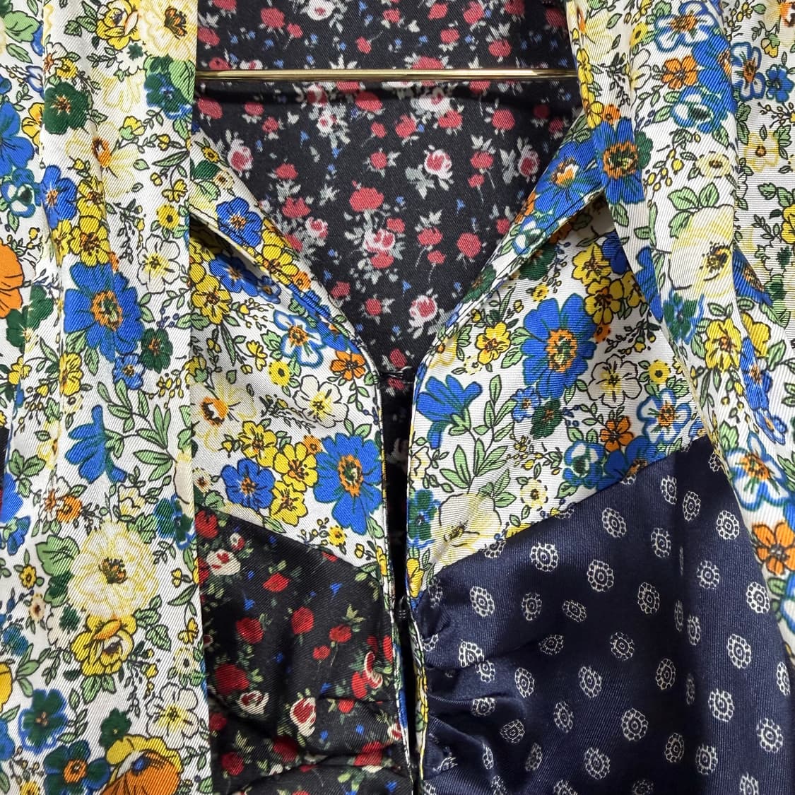 [제니 착용] 산드로(SANDRO) Nilana 패치워크 원피스 상품이미지7