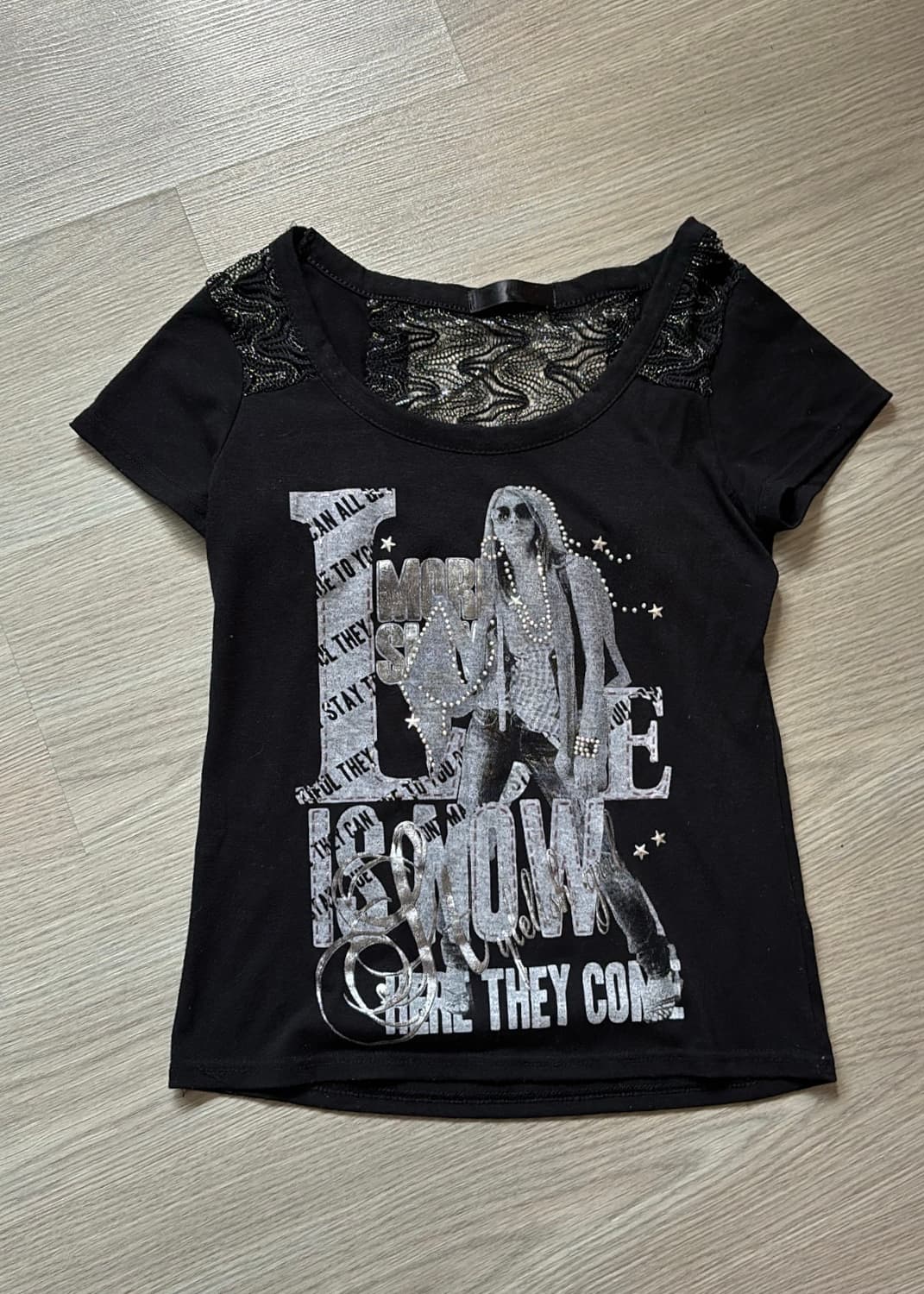 back detail ribbon T shirt 상품이미지2