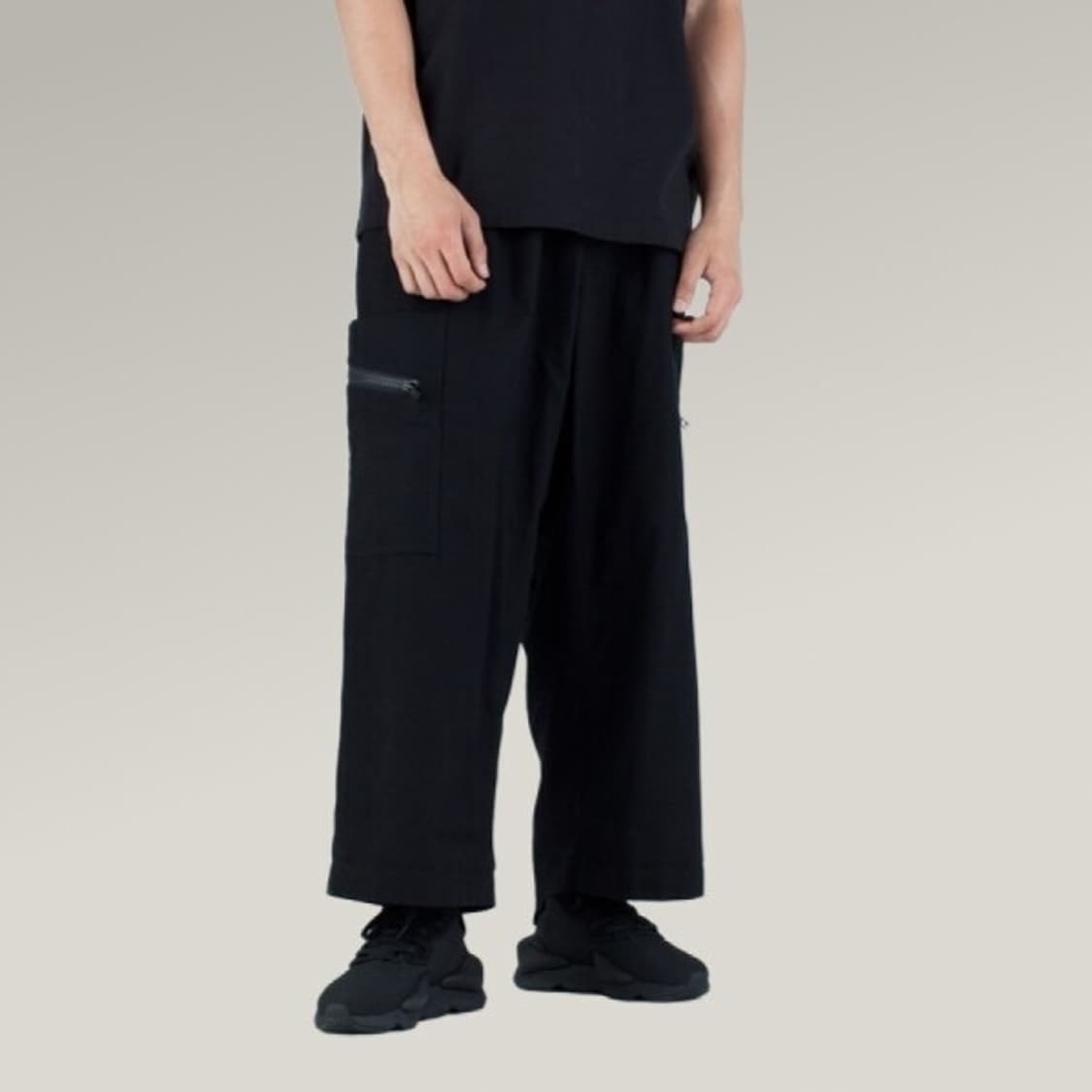 요지야마모토 y-3 블랙 밴딩 카고팬츠 XS/ S 상품이미지3