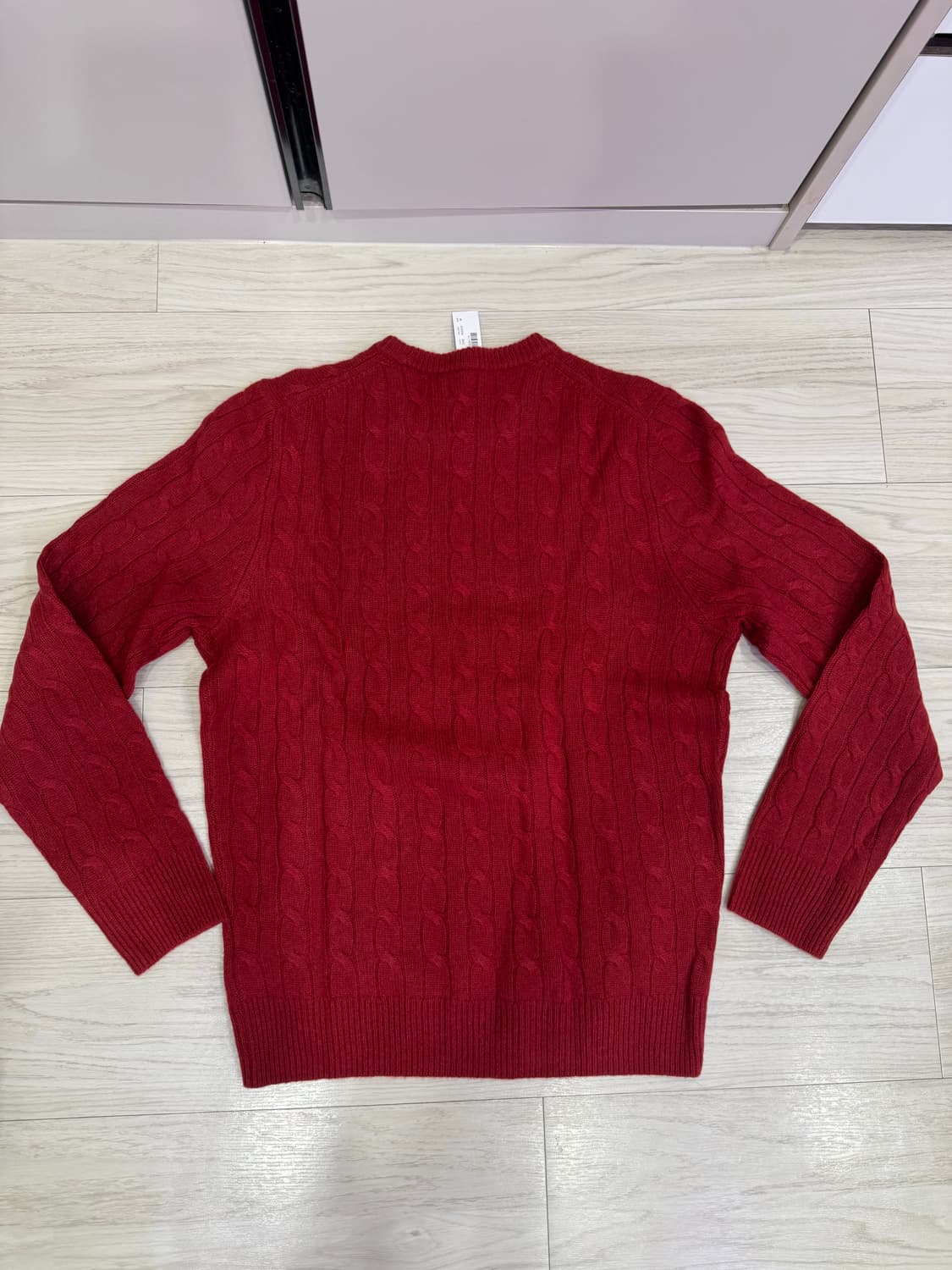 캐시미어 100% 케이블 니트 상품이미지3