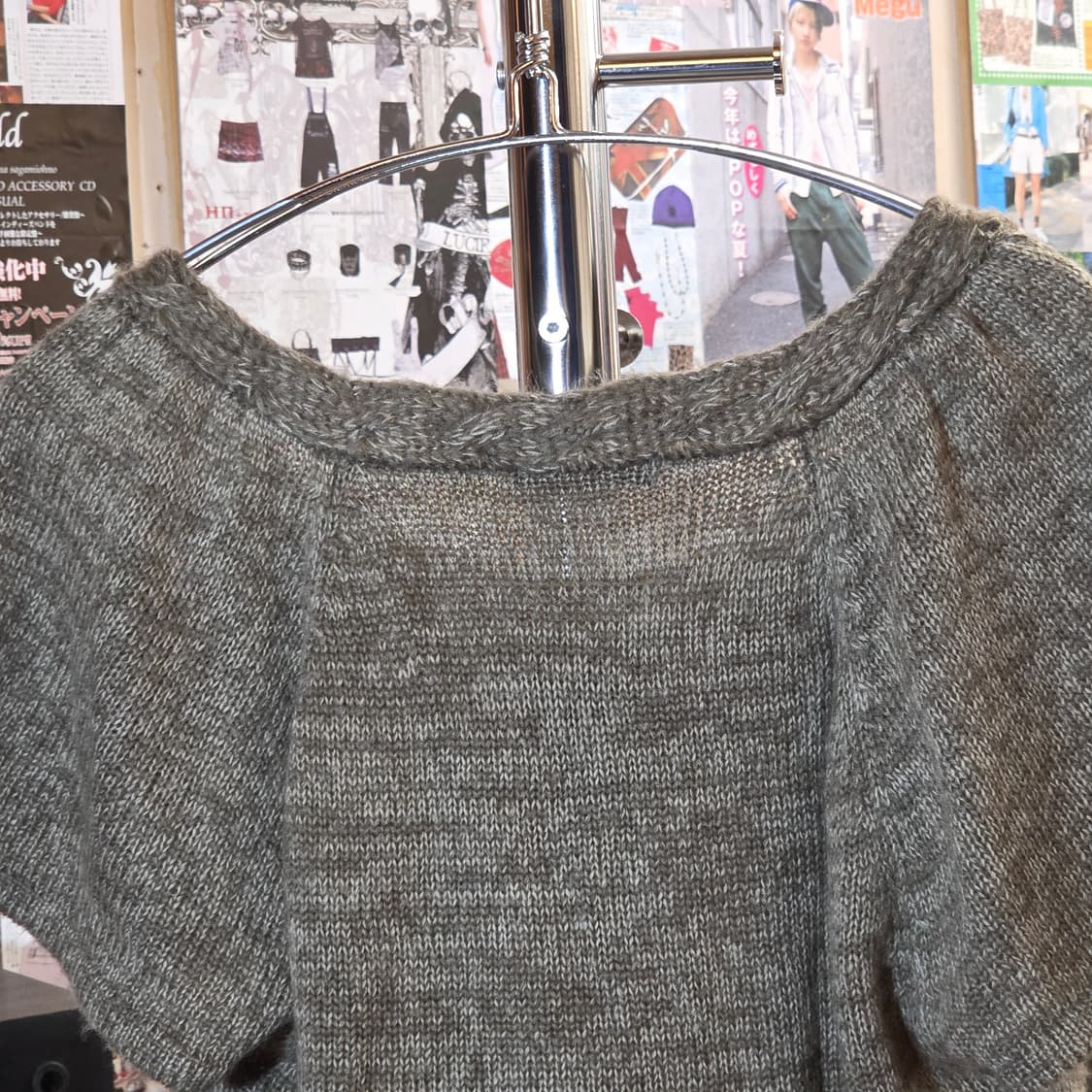 JPN 모리걸 브라운 반팔 니트 원피스 상품이미지6