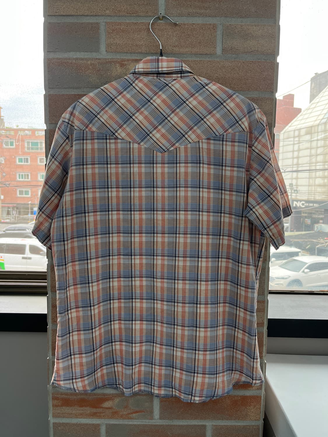 랭글러 웨스턴 체크 반팔 셔츠 상품이미지8