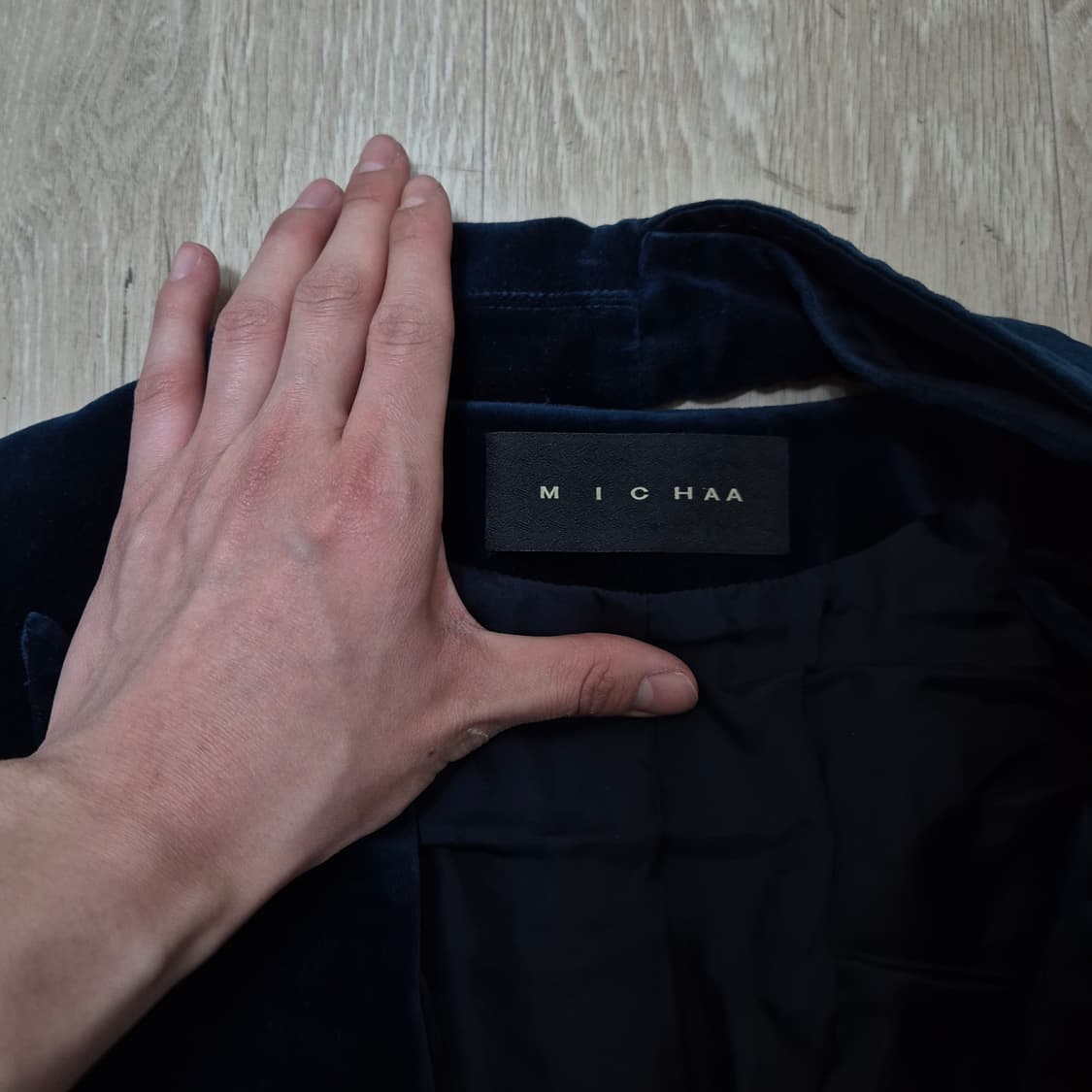 MICHAA 미샤 벨벳 싱글 블레이저 정장자켓 91-103-165 상품이미지5