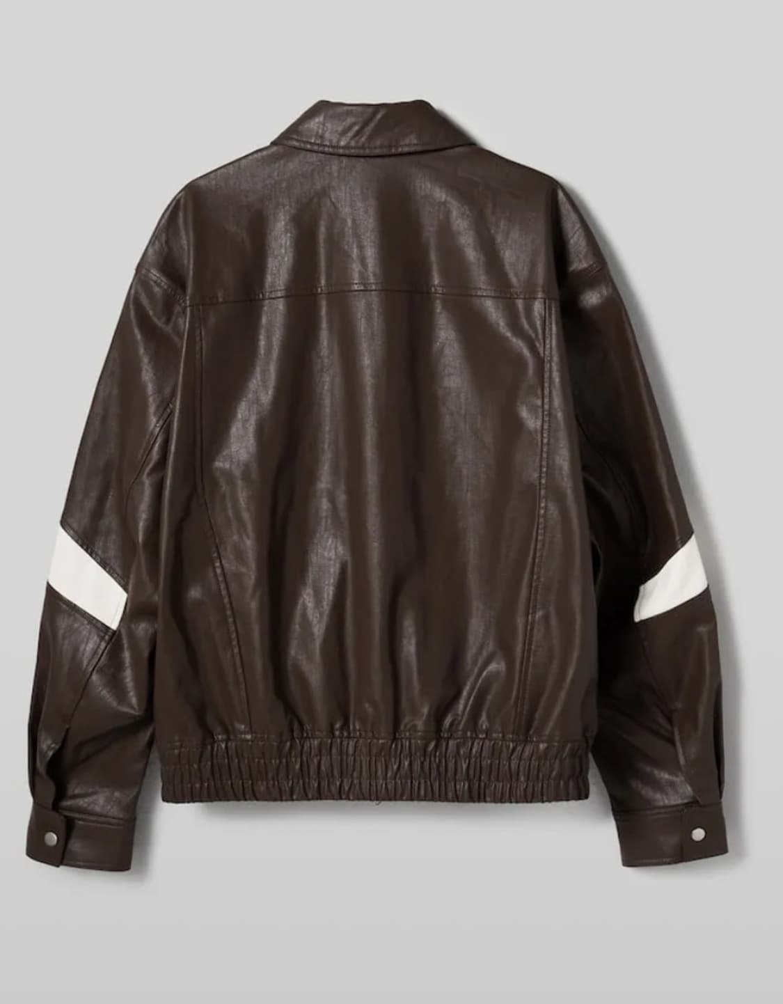 에잇세컨즈 배색 포인트 페이크레더 블루종 브라운 상품이미지4