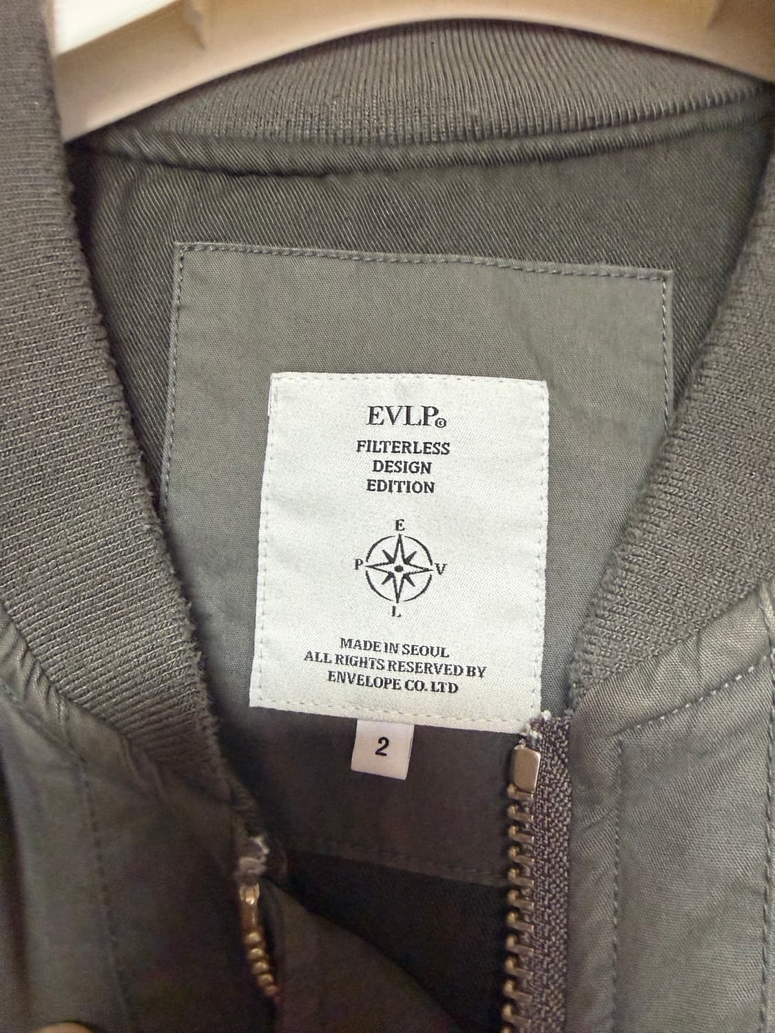 [2]엔벨로프 노캐스터 마원 봄버 ma-1 올리브 상품이미지3