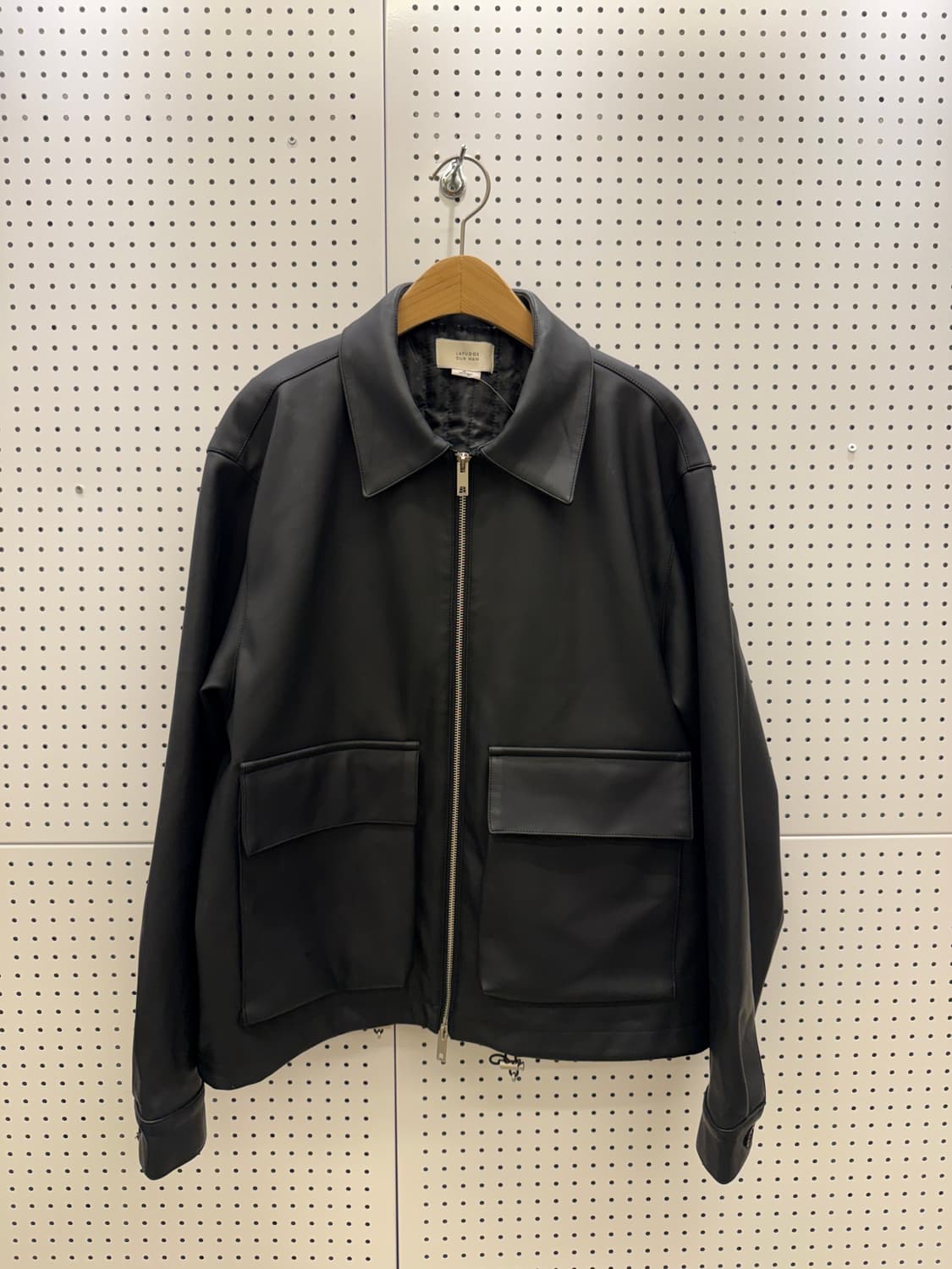 라퍼지아워맨 레더 자켓 블랙 U1586 상품이미지2