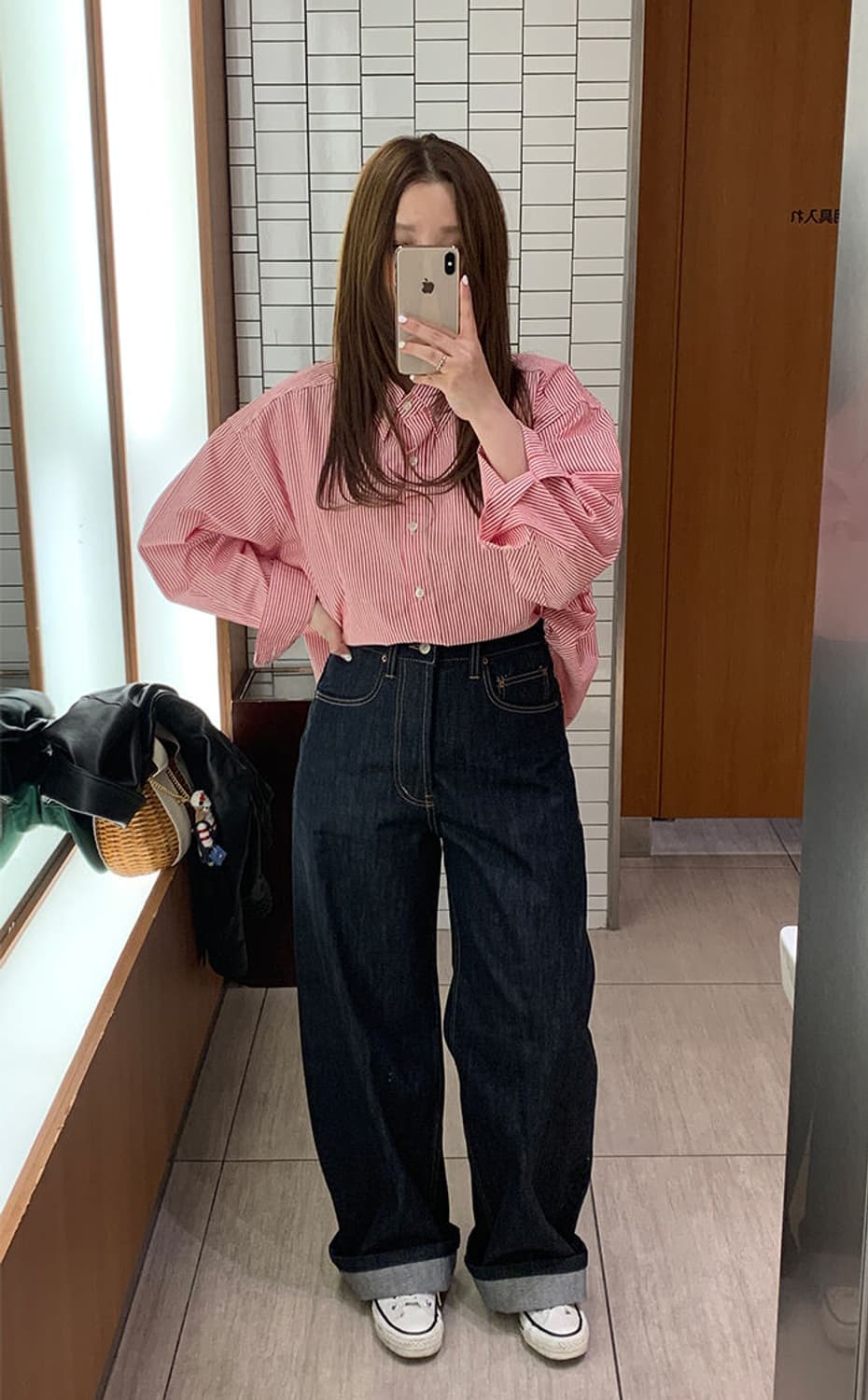 아웃핏 OUTFIT 셀비지 생지 데님 M 상품이미지4