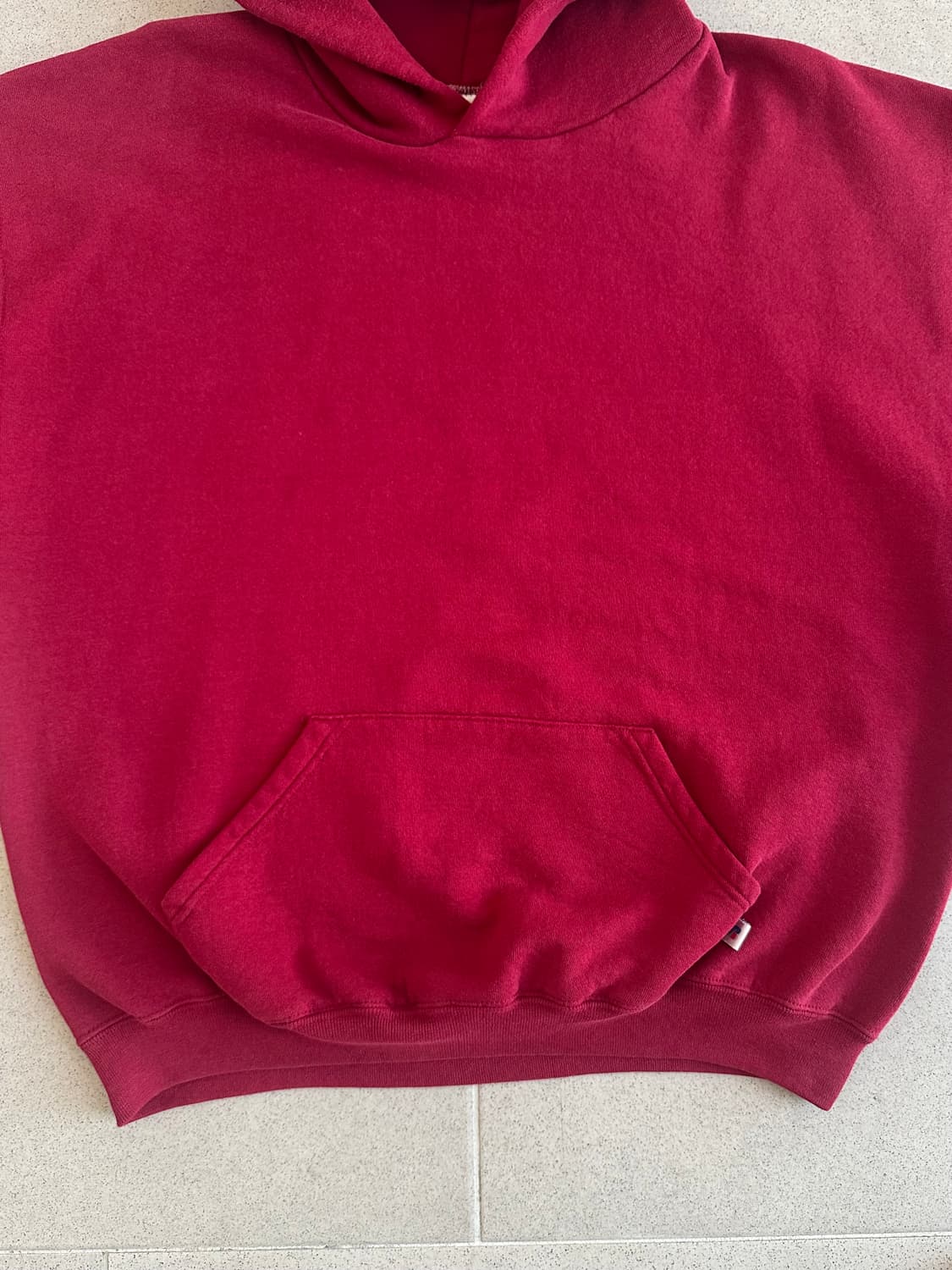 00s 빈티지 러셀 후드 레드 XL 상품이미지5