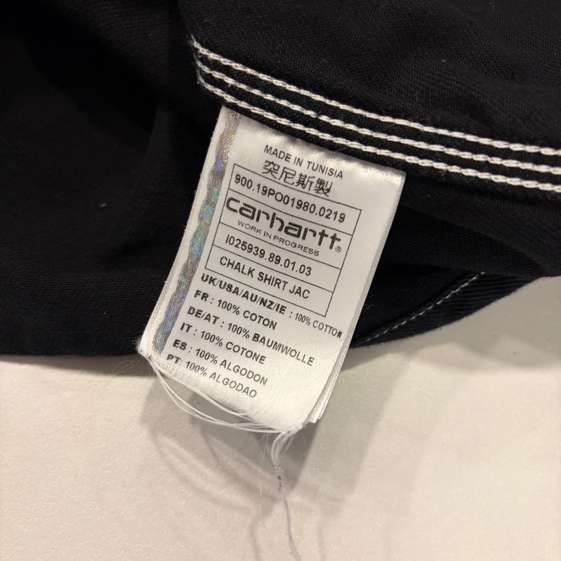 [XL] 칼하트 블랙 셔츠 자켓 스티치 포인트 D941 상품이미지8