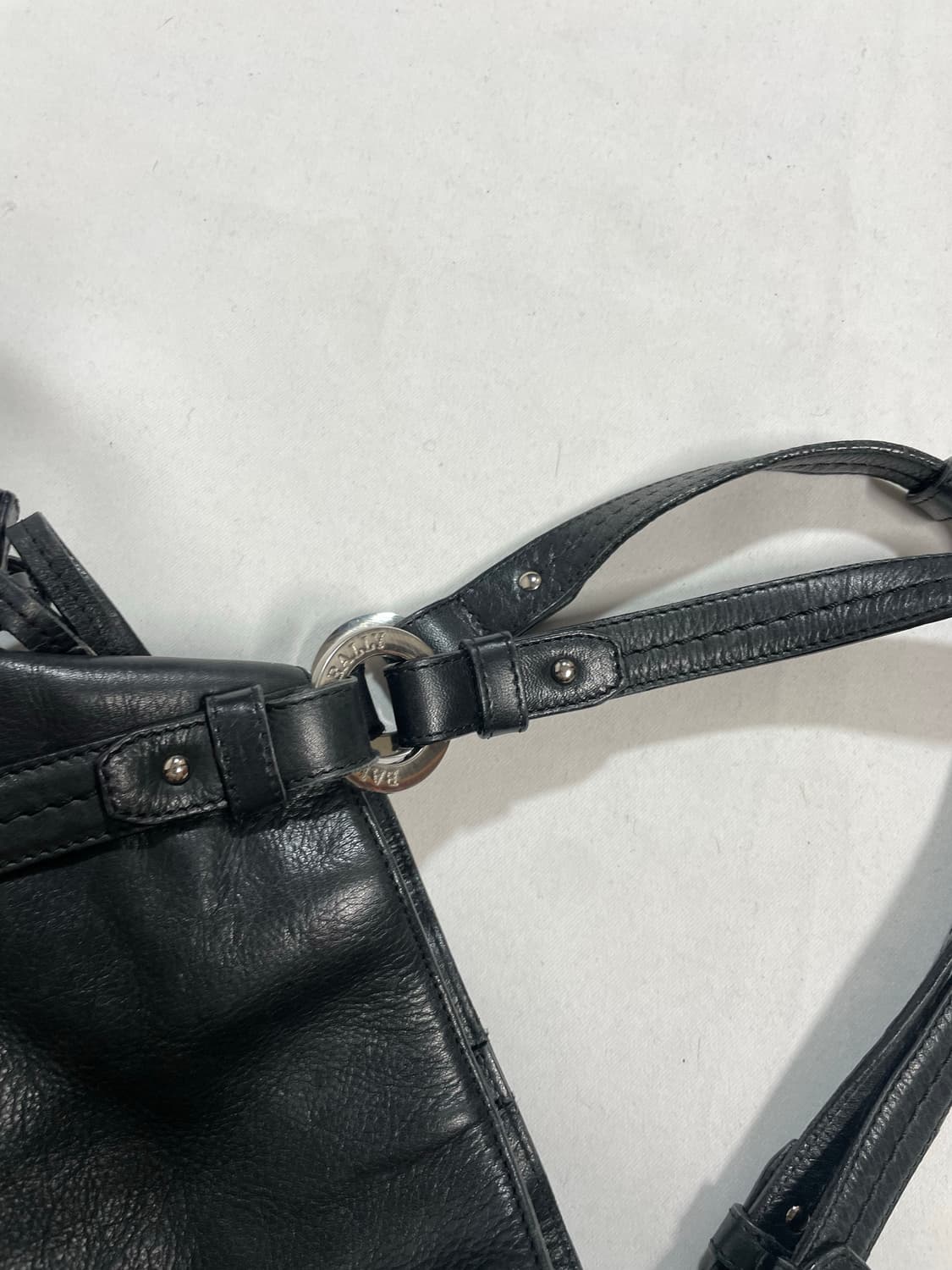 발리 y2k 모터사이클 레더 벨트백 상품이미지5