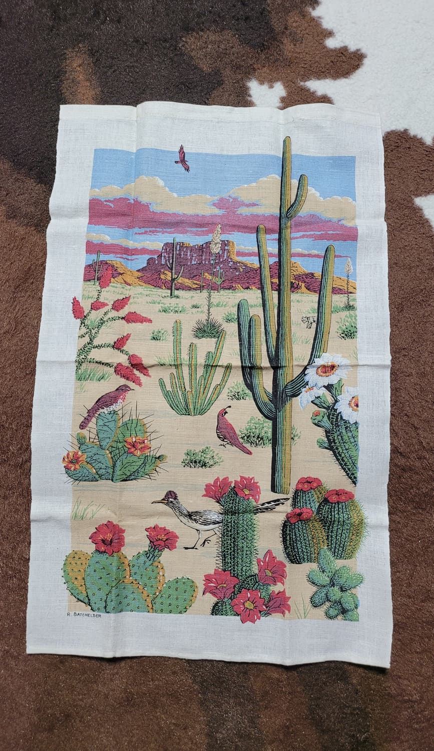 미국 작가 일러스트 장식 패브릭(42*67) 상품이미지1