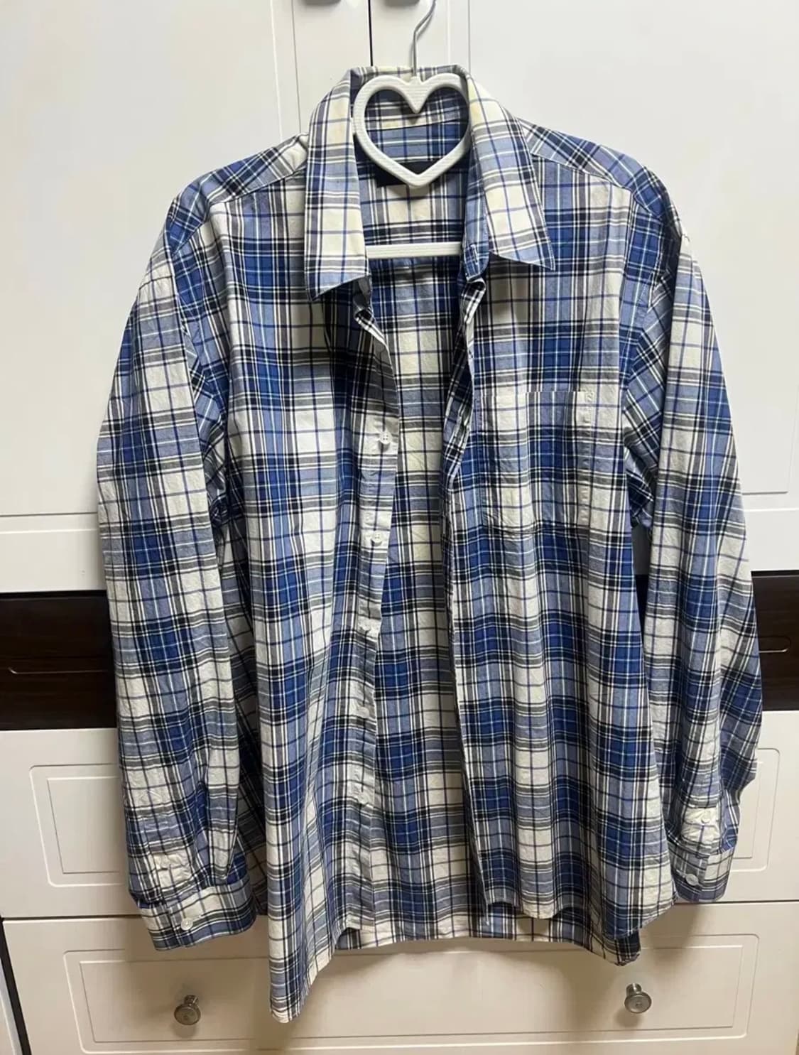 MNGU/블루 체크셔츠/M 상품이미지1