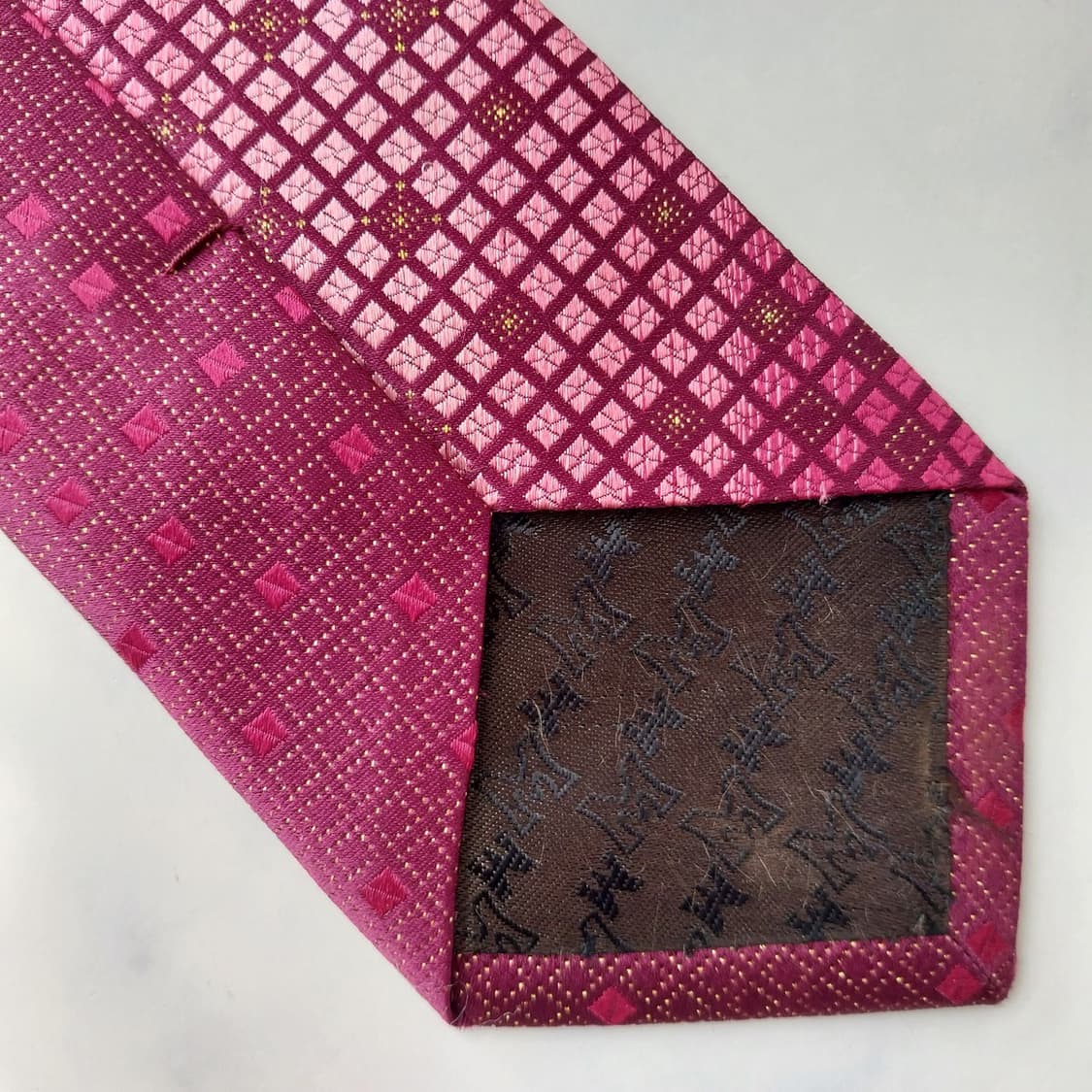 메트로시티 실크 와인 믹스 패턴 넥타이 8.6cm A+등급 K2328 상품이미지8