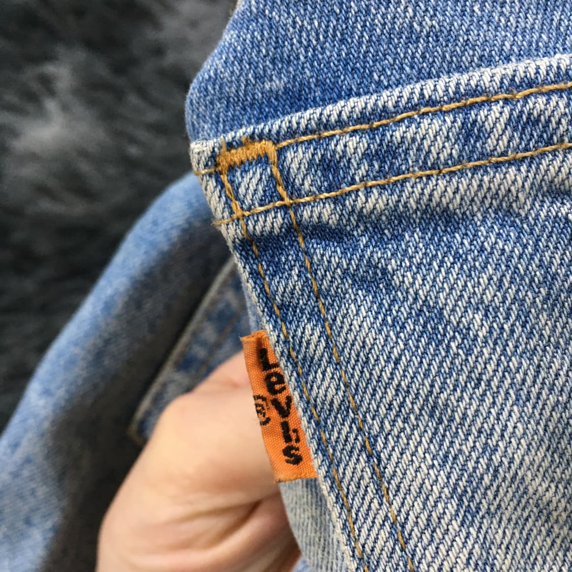 투티/0314 리바이스 517 오렌지탭 부츠컷 청바지 데님 팬츠 워싱 상품이미지5