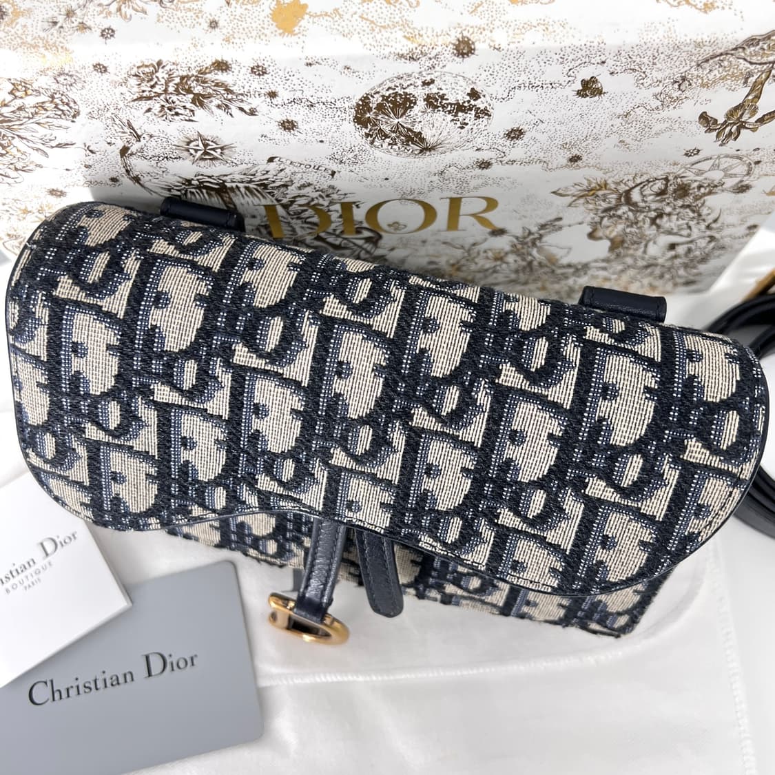 디올 새들 오블리크 자카드 파우치 벨트백  상품이미지5