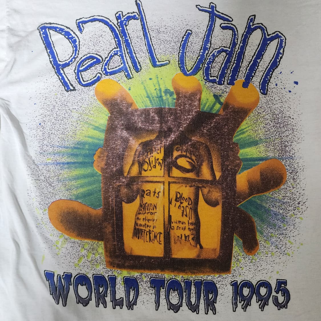 [XL] 90s 펄잼  PEARL JAM 1995 월드투어 빈티지 밴드티 상품이미지2