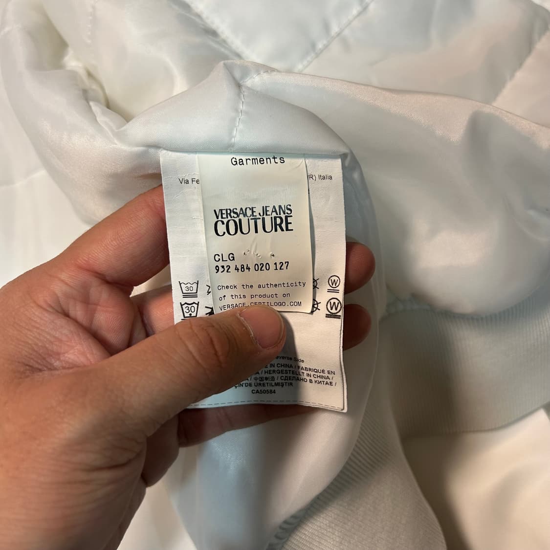 [2XL] 베르사체 진 꾸뛰르 화이트 봄버 자켓 상품이미지7