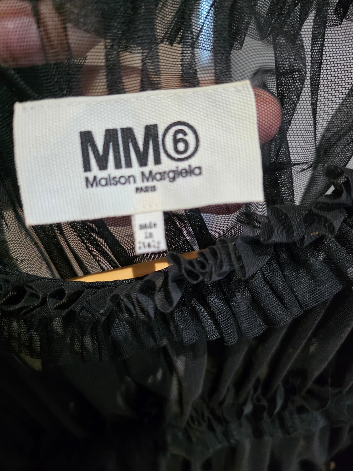 정품 mm6 마르지엘라 쉬폰 블라우스 탑 상품이미지8