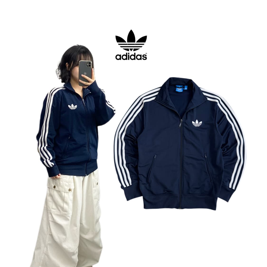 아디다스 파이어버드 트랙탑 져지 네이비 상품이미지1