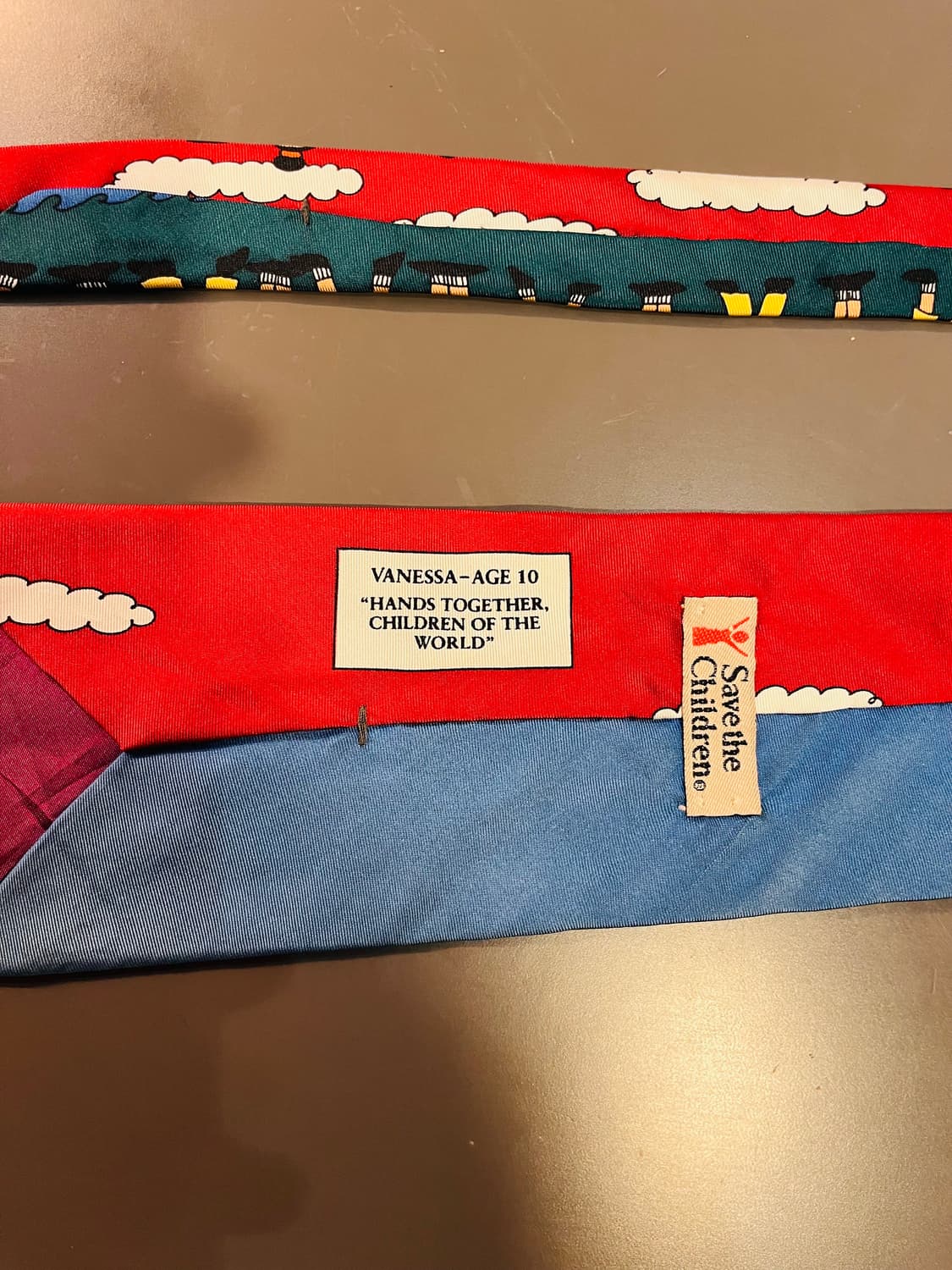 세이브 더 칠드런 실크 넥타이(미국제) 상품이미지3