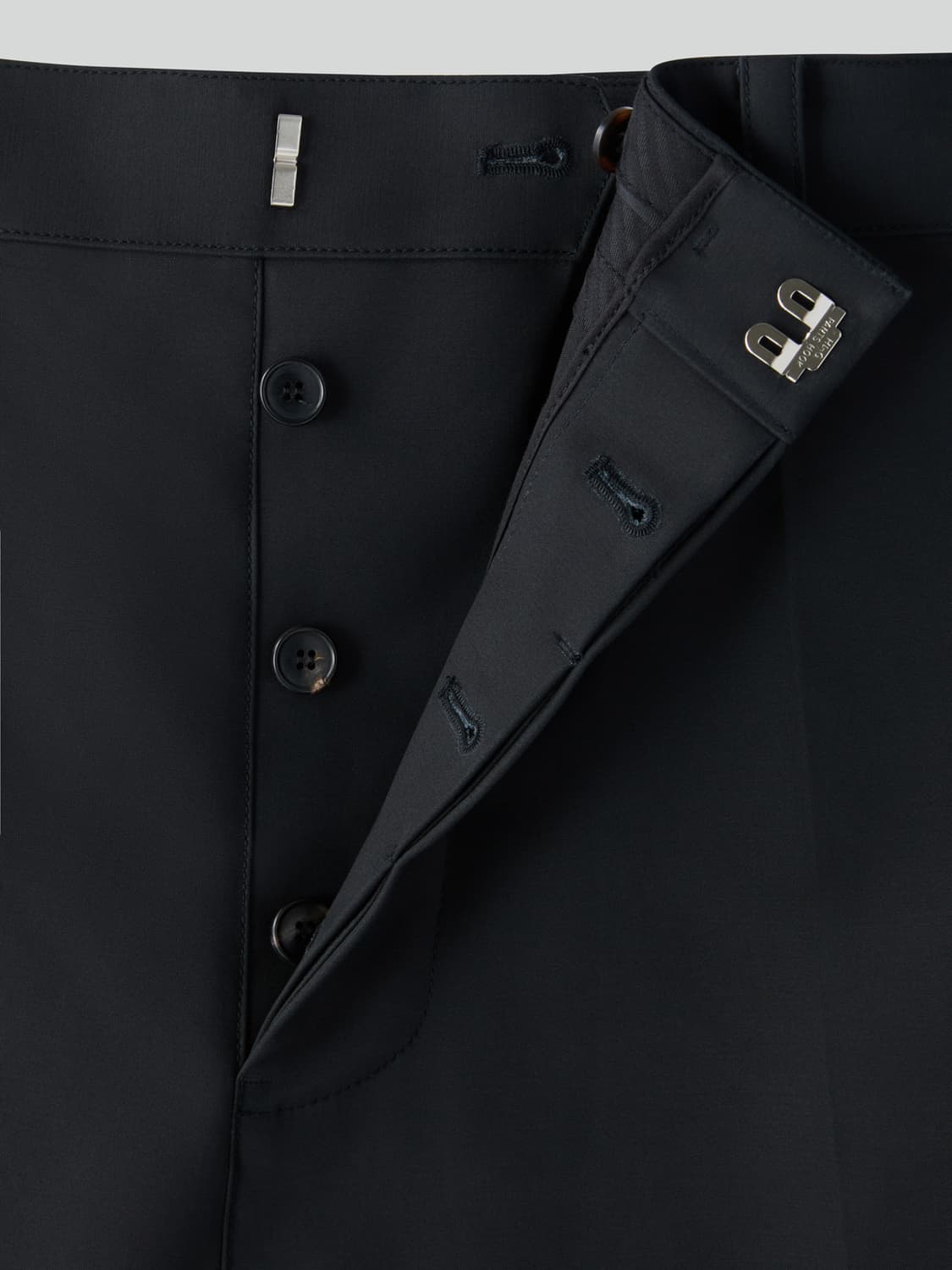 렉토 26SS 버튼 플라이 크롭 팬츠 블랙 상품이미지6