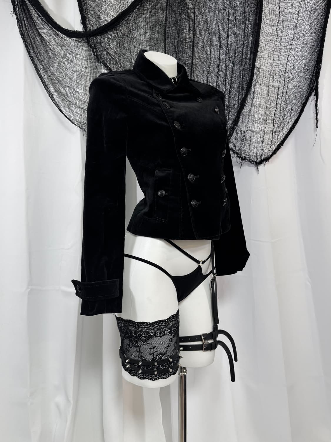 velvet detail jacket 상품이미지1