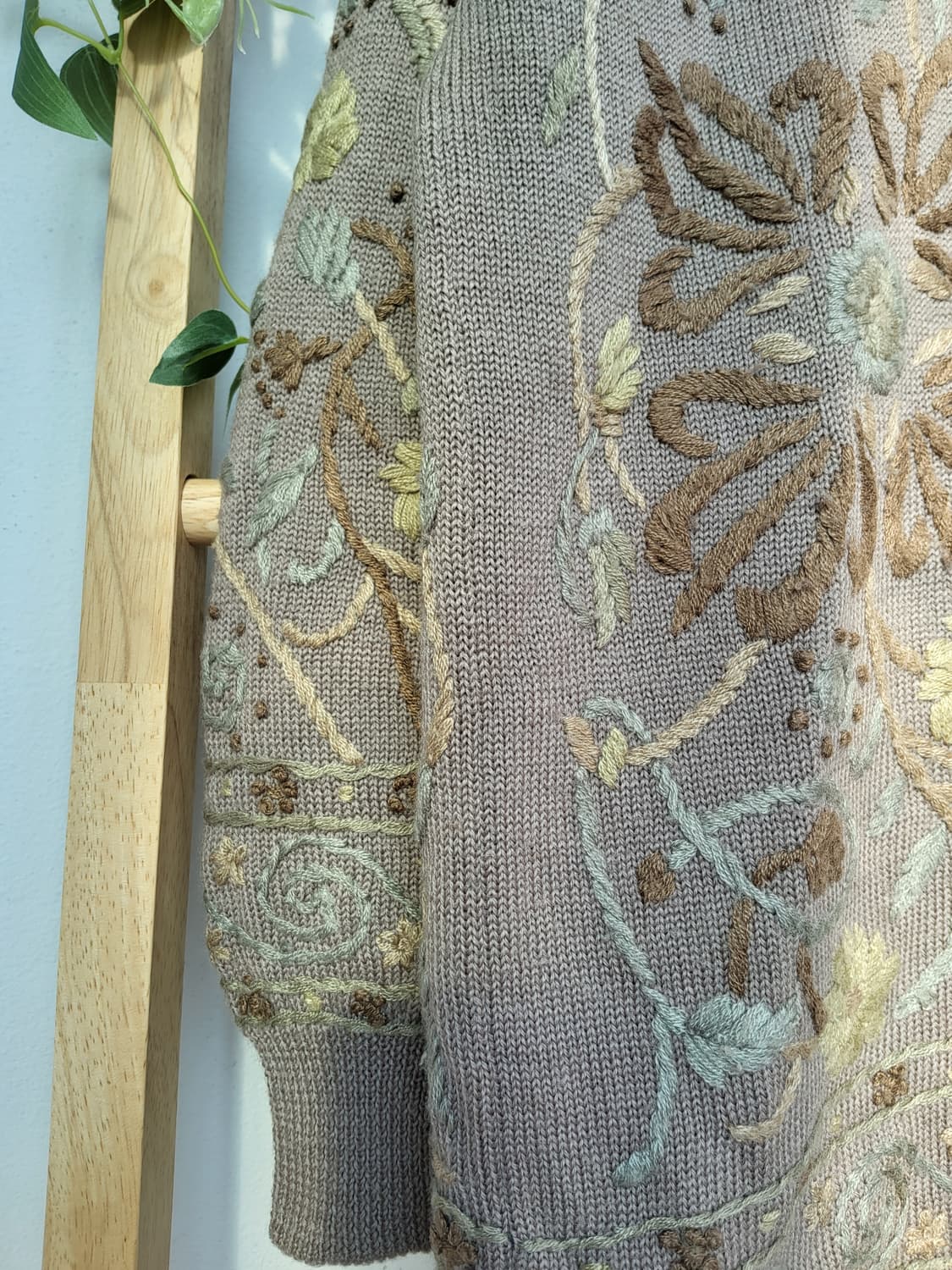 플라워 자수 빈티지 니트 상품이미지5