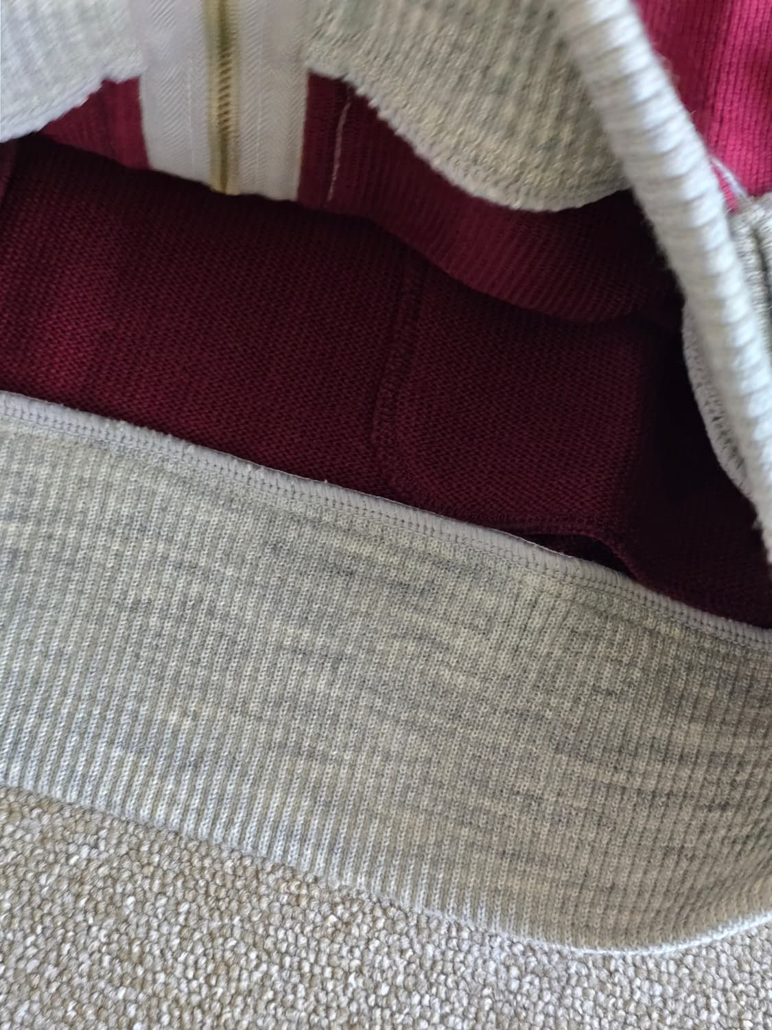 부처프로덕츠 투톤집업가디건42 ATLAST 타임원클로딩 엣라코 엣라스트 상품이미지4