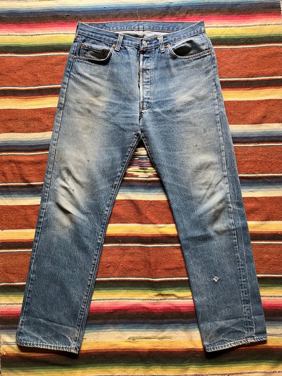 80s USA 빈티지 리바이스 501 데님 팬츠 상품이미지3