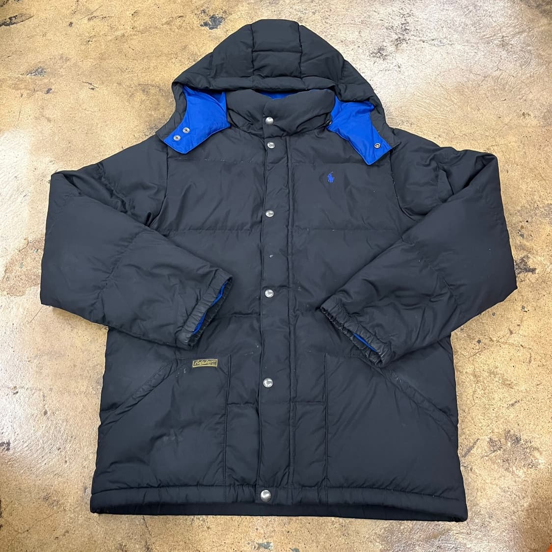 [ 정품/XL(18-20) ] 폴로랄프로렌 포니 로고 다운 후드 패딩 상품이미지2