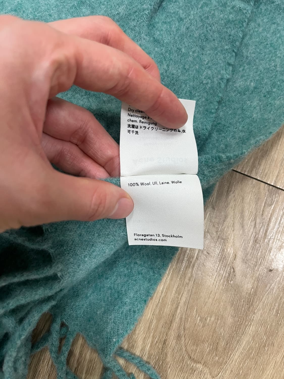 acne studios 아트네 스튜디오 머플러 민트  상품이미지4