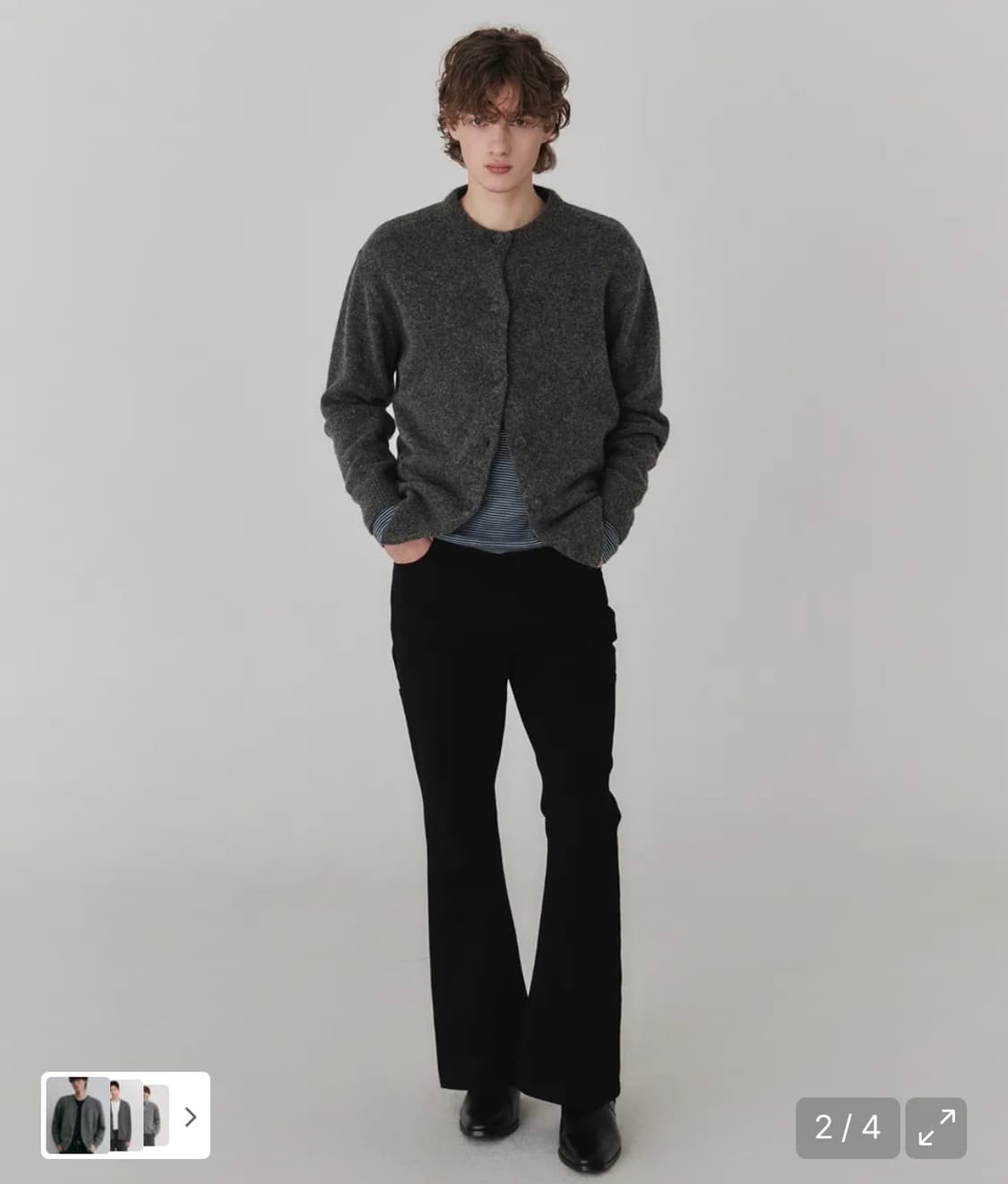 키네토 울 가디건 L 상품이미지1