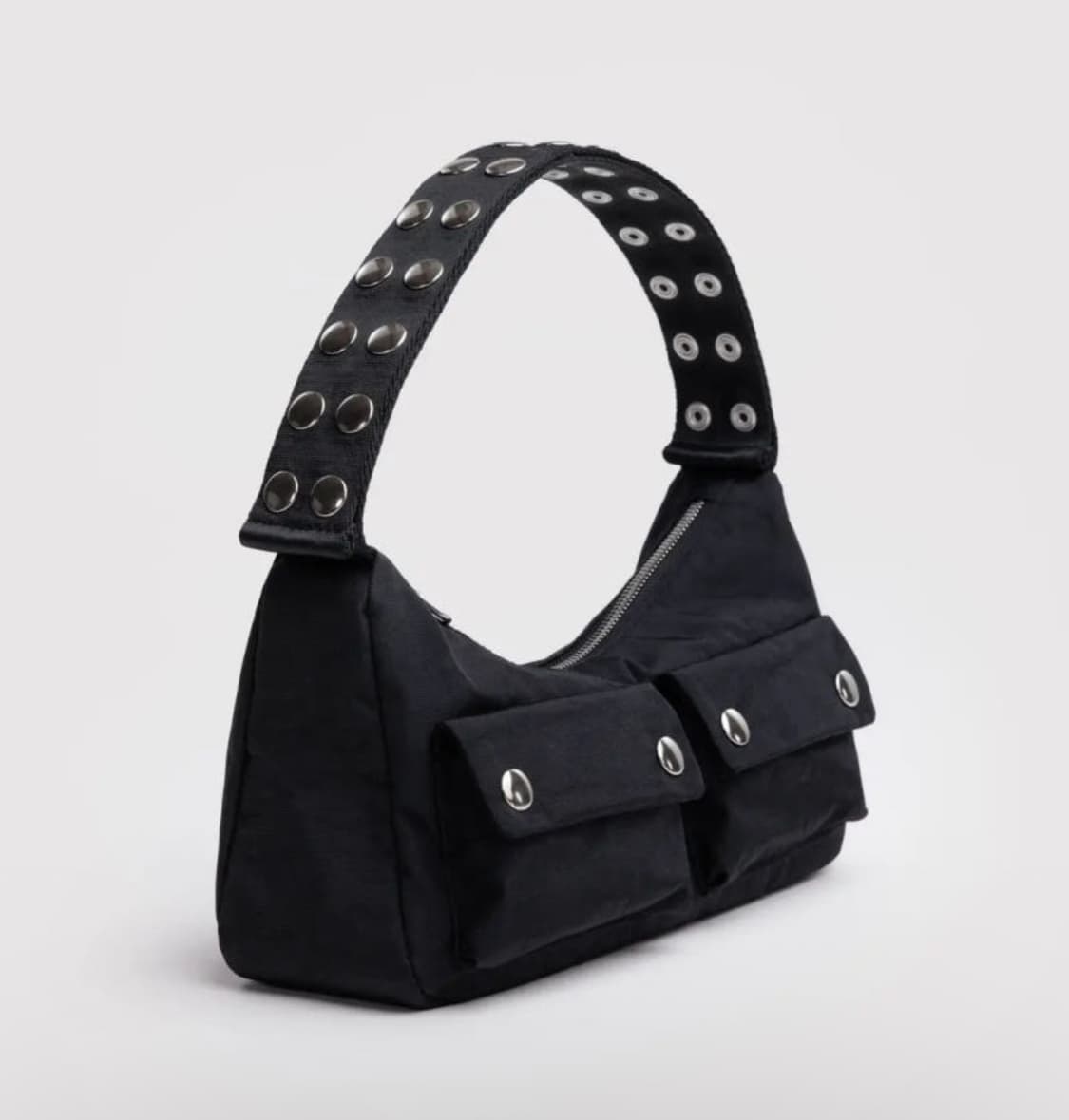 바쿠 X 몰리고다드 카고숄더백 Baggu 팝퍼 스트랩 블랙 상품이미지2