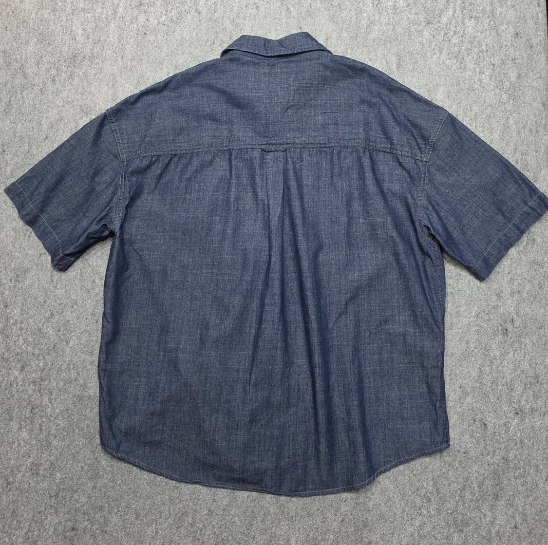 Lee 리 릴렉스핏 샴브레이 포켓 데님 반팔셔츠 M 상품이미지2