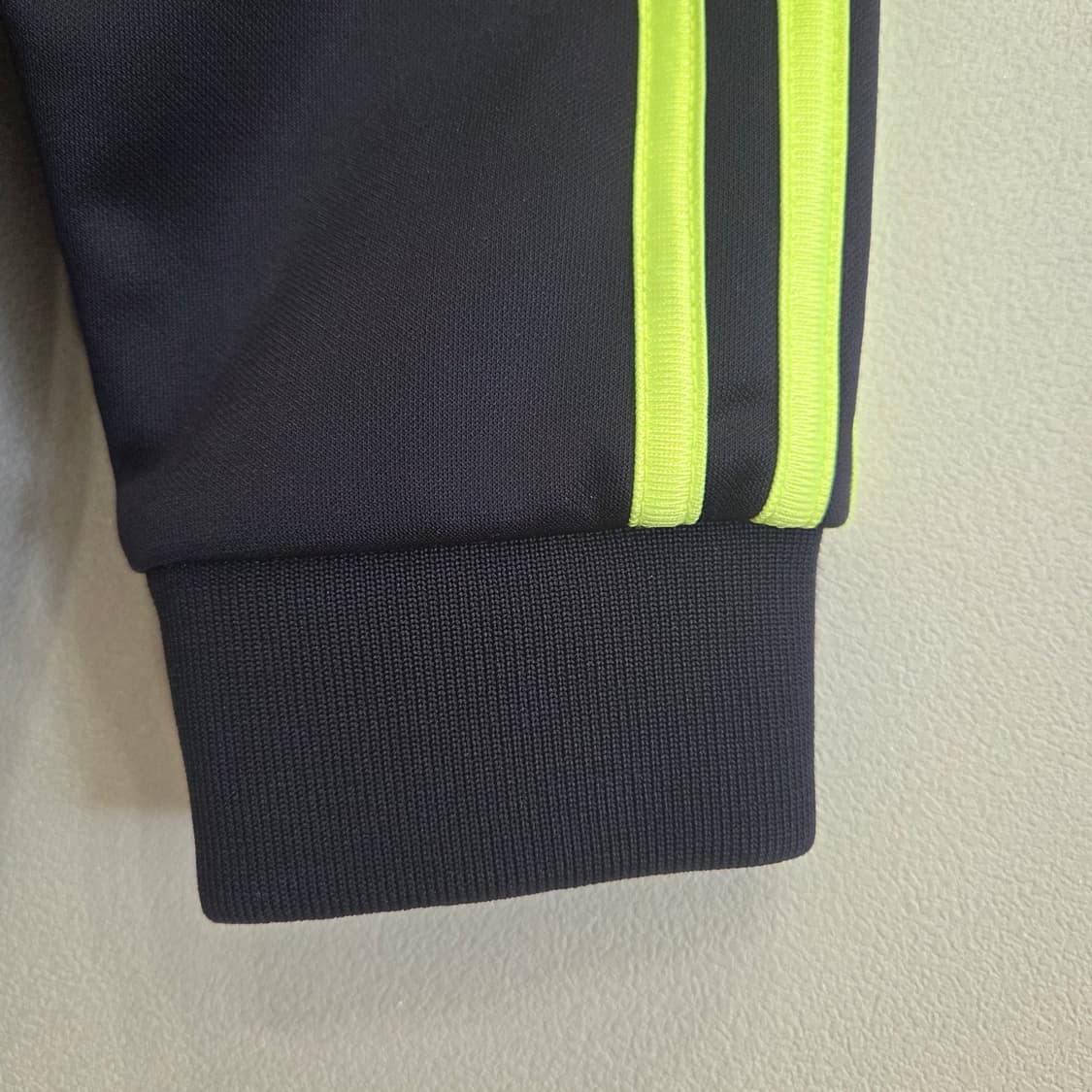 아디다스 네이비 형광 삼선 트랙 자켓 M 상품이미지5