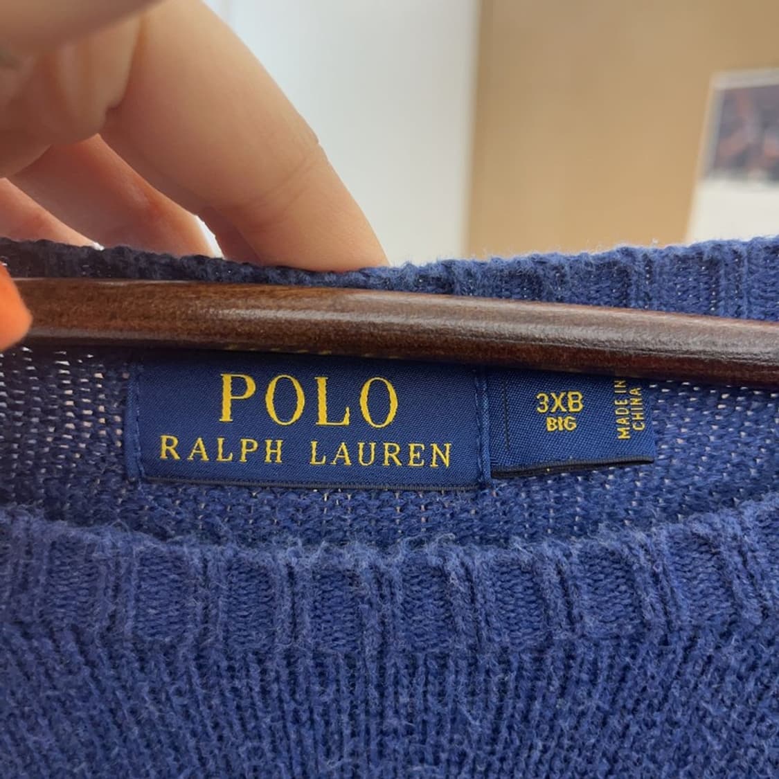 폴로 랄프로렌 모던 캐주얼 빈티지 빅사이즈 니트 3XB C08885 상품이미지5