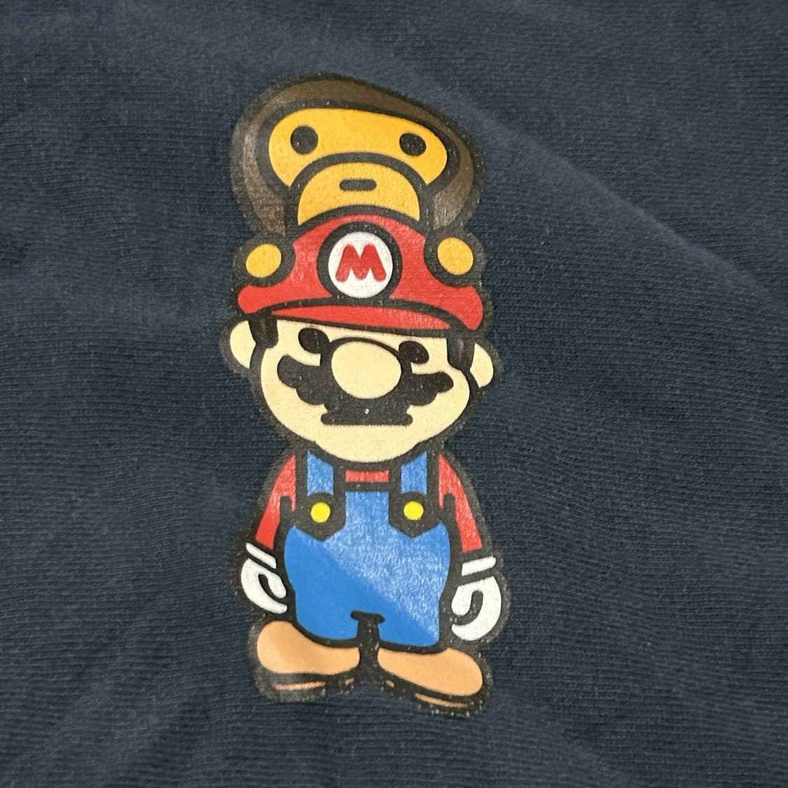 베이프 베이비 마일로 x 슈퍼 마리오 후드집업 블랙 상품이미지2