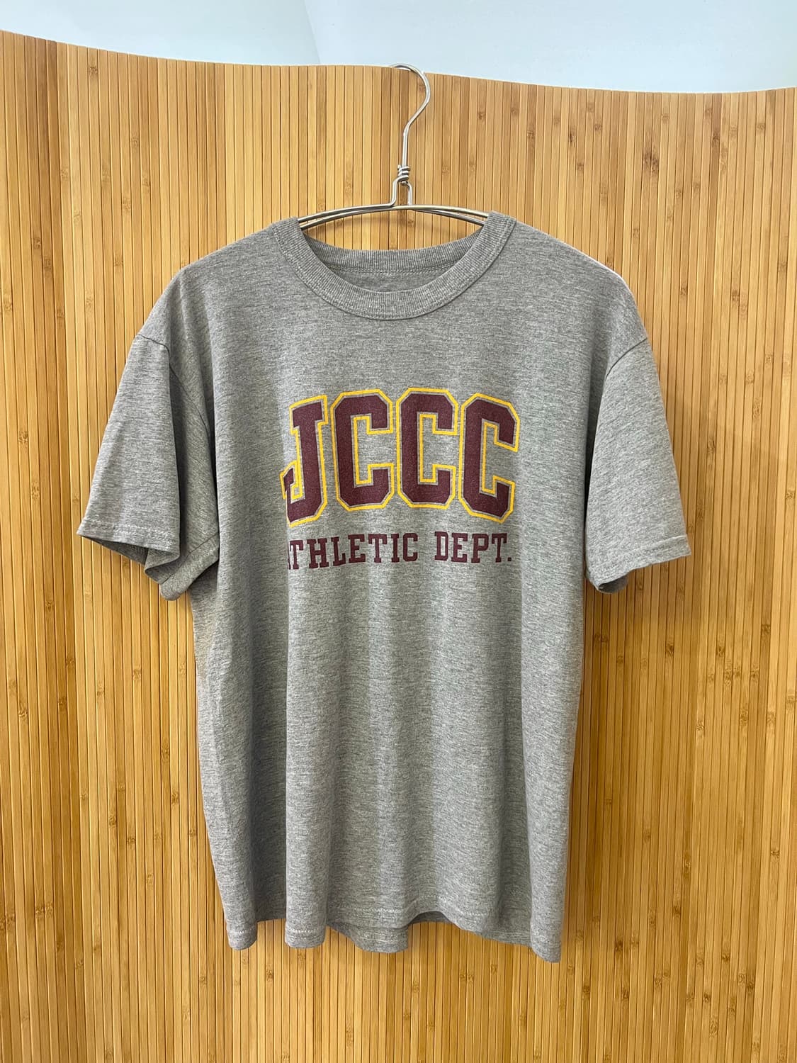 USA 빈티지 JCCC 대학 멜란지그레이 반팔티 판매 상품이미지1