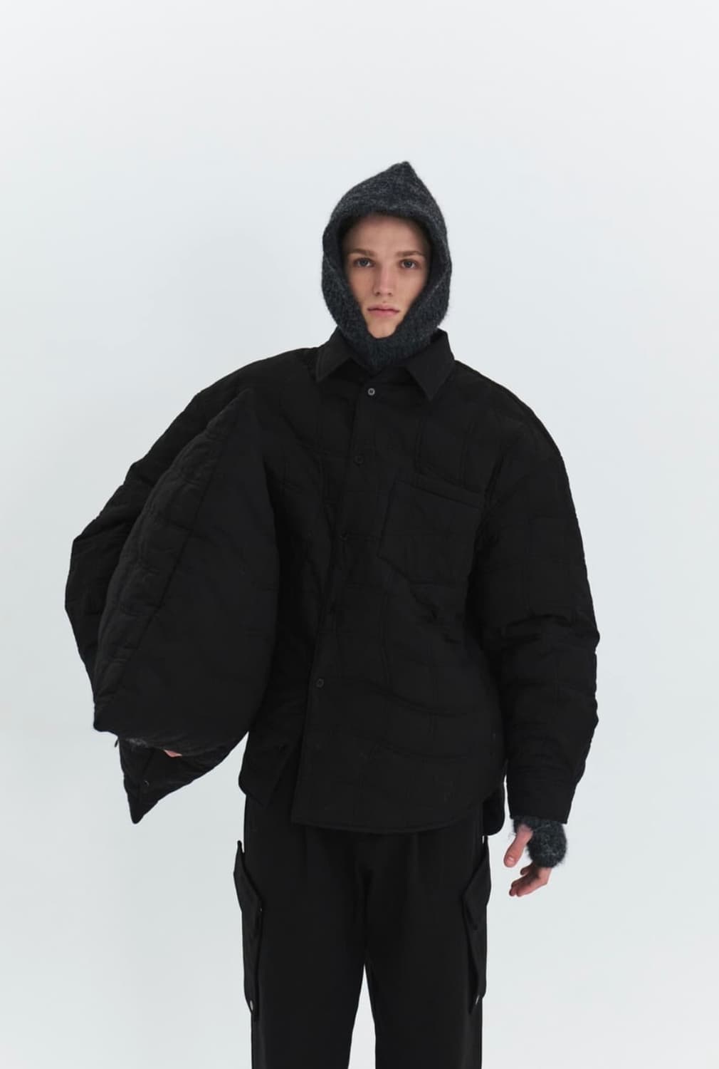 윈더 퀼팅 패딩 셔츠 M 상품이미지1